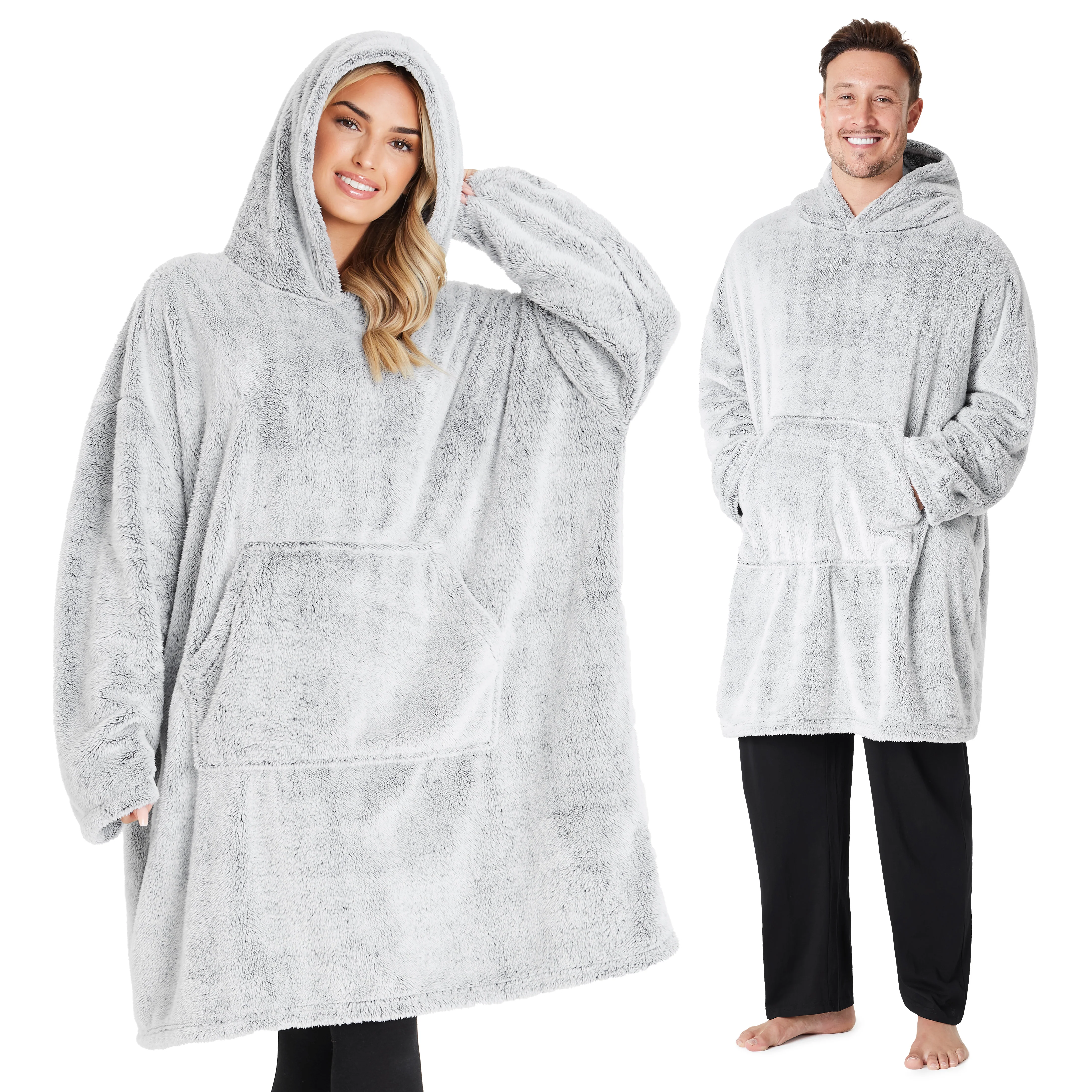 CityComfort Blanket Oversized Hoodie for Women & Men Fleece Blanket with Sleeves - Image 18