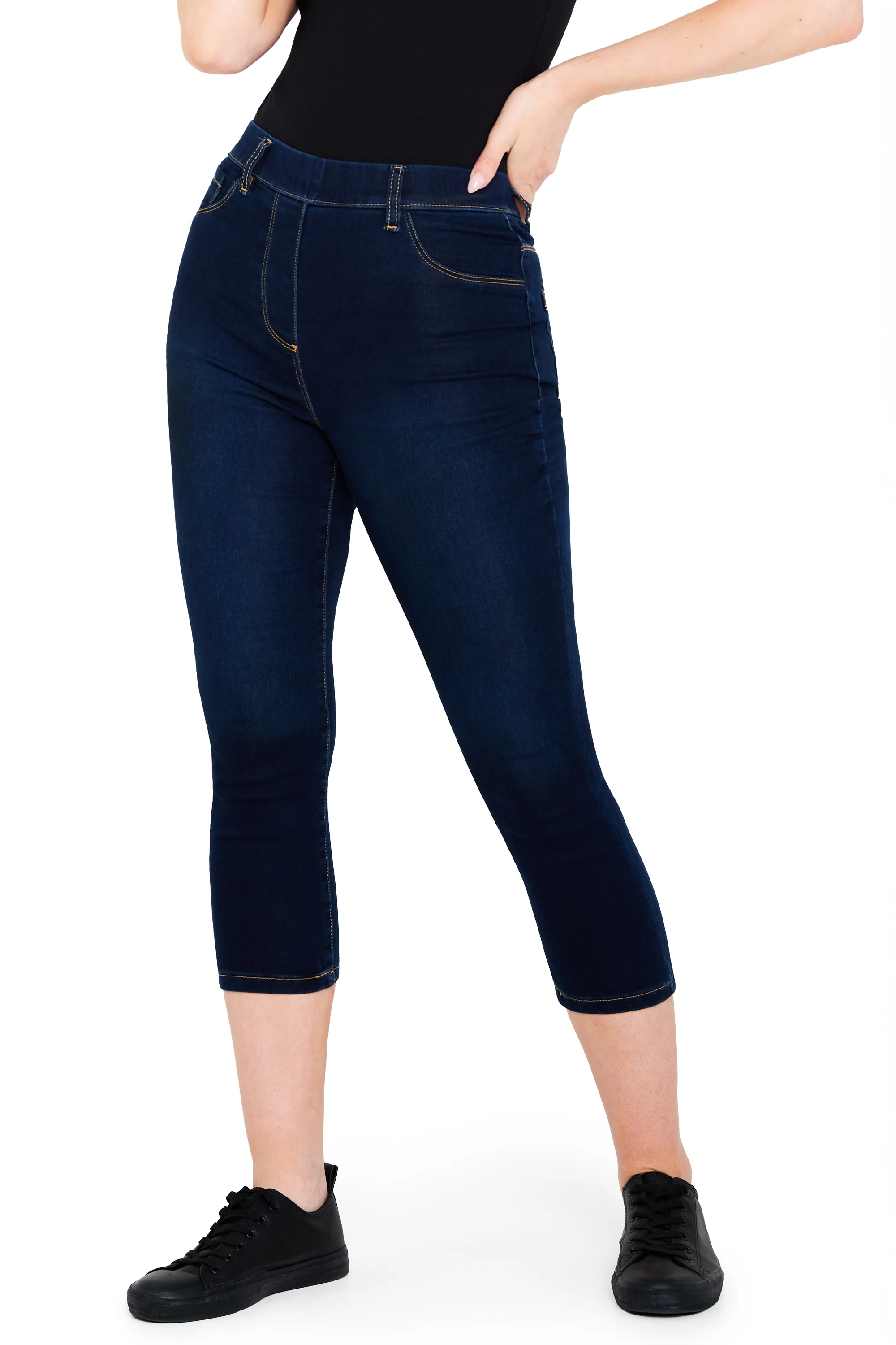 CityComfort Womens Cropped Jegging Jeans, 3/4 Length High Waist Denim Leggings - Image 6