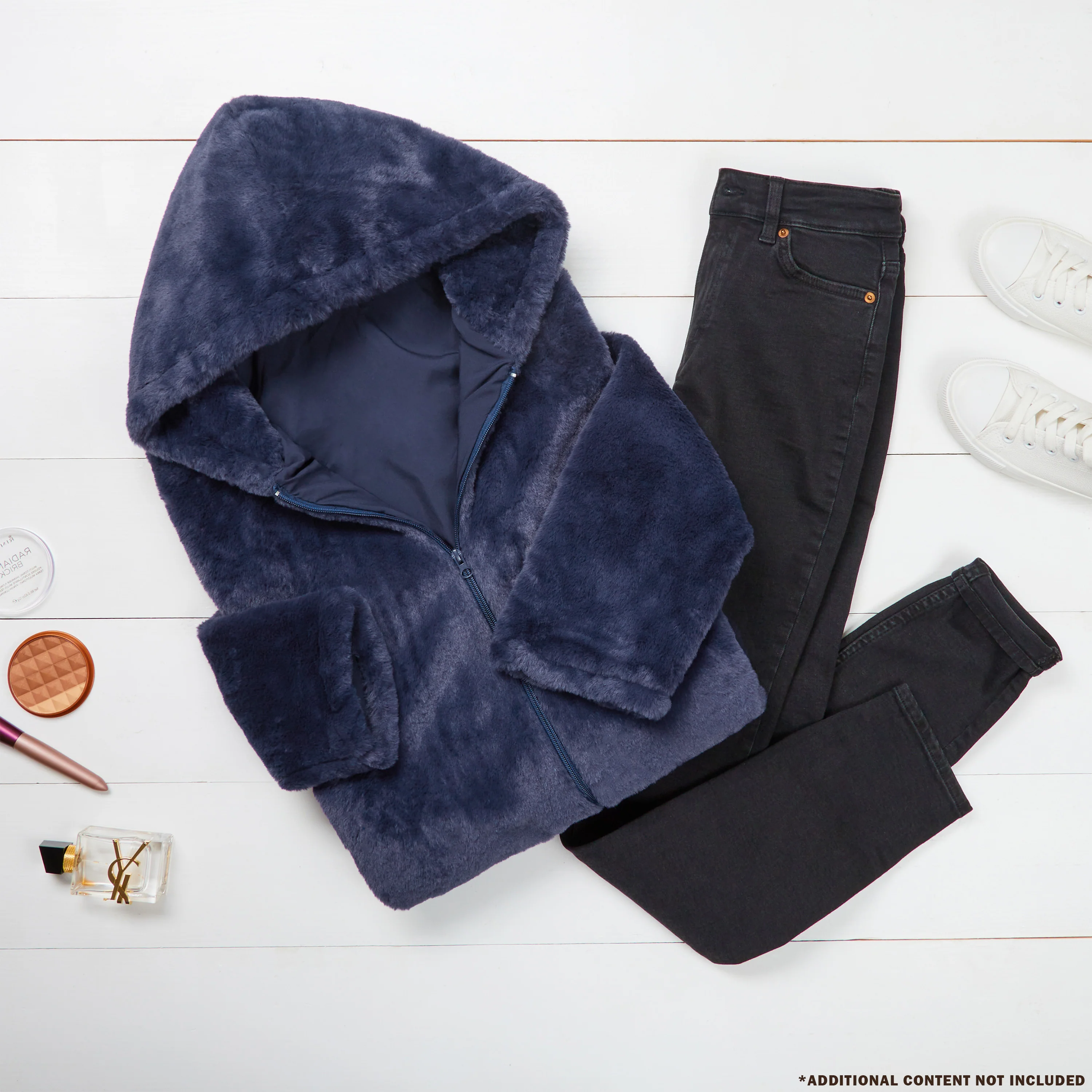 Womens Fluffy Coat with Hood, Cosy Stylish Faux Fur - Gifts for Her - Image 8