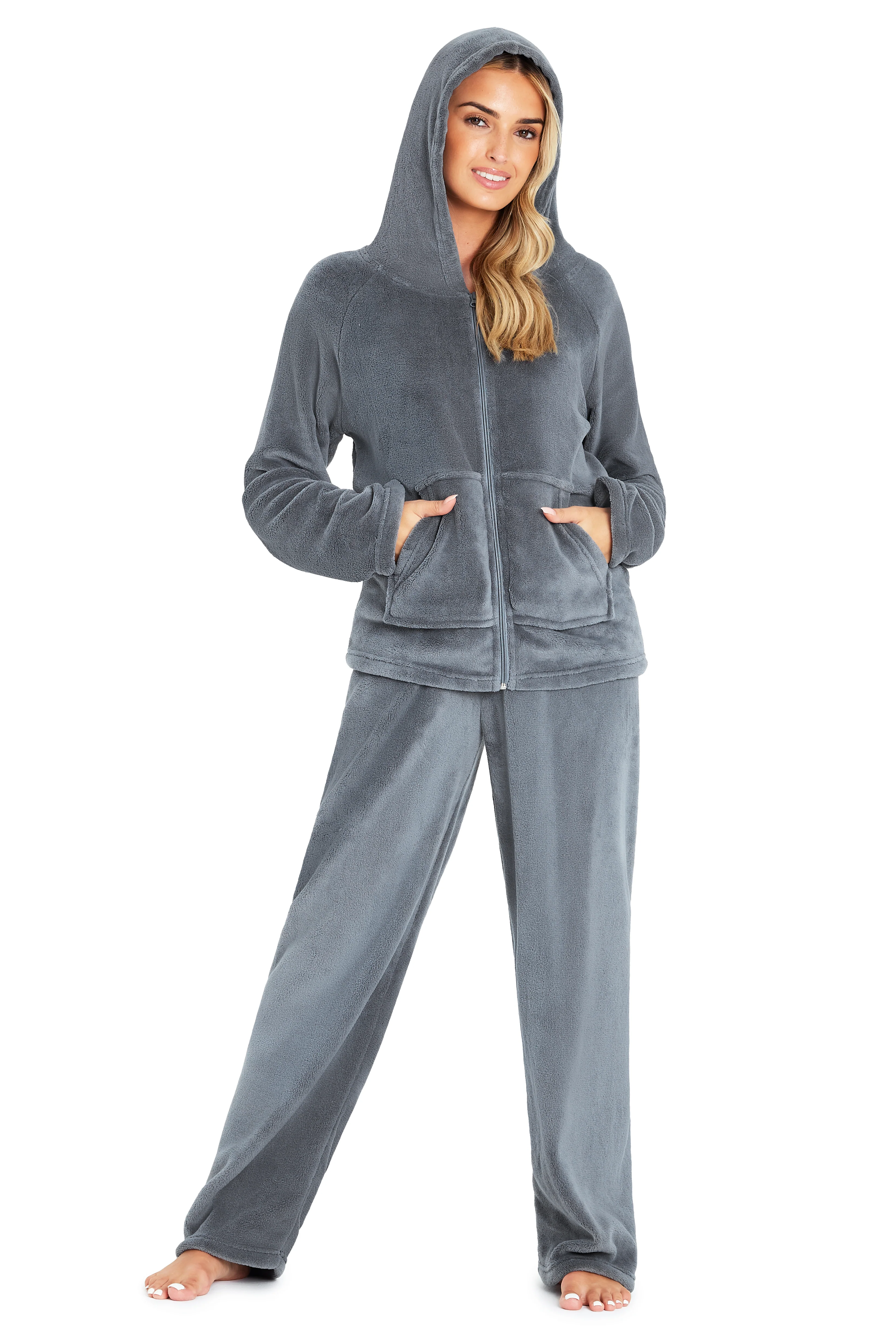 CityComfort Women's Pyjama Sets, Hooded Fleece Pyjamas for Women and Teens - Image 15