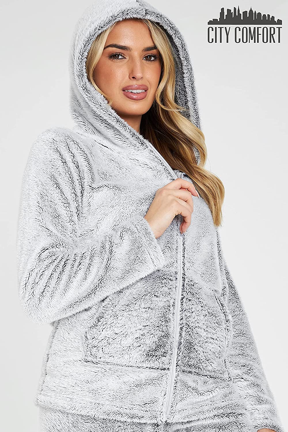 CityComfort Women's Pyjama Sets, Hooded Fleece Pyjamas for Women and Teens - Image 41