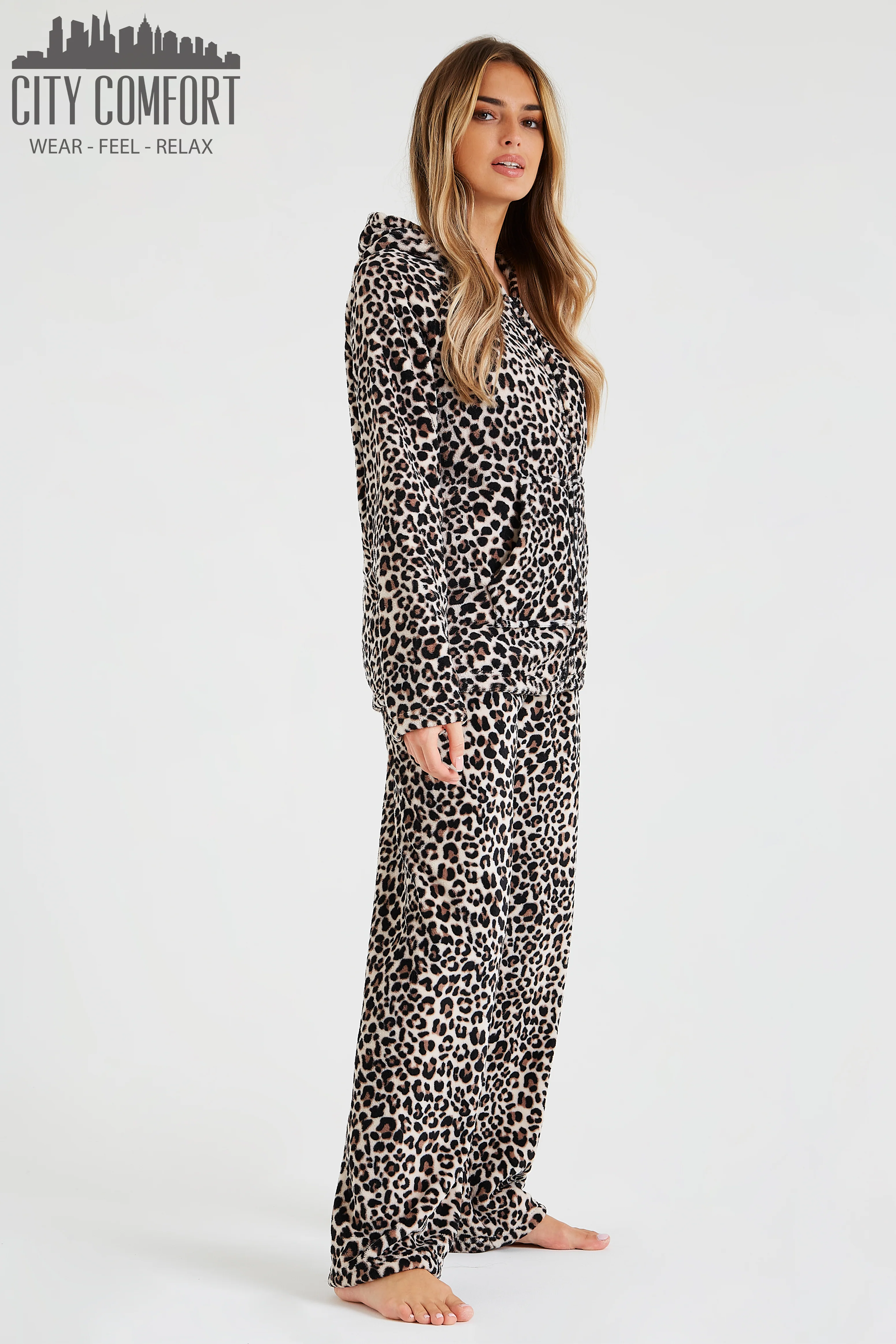 CityComfort Women's Pyjama Sets, Hooded Fleece Pyjamas for Women and Teens - Image 8