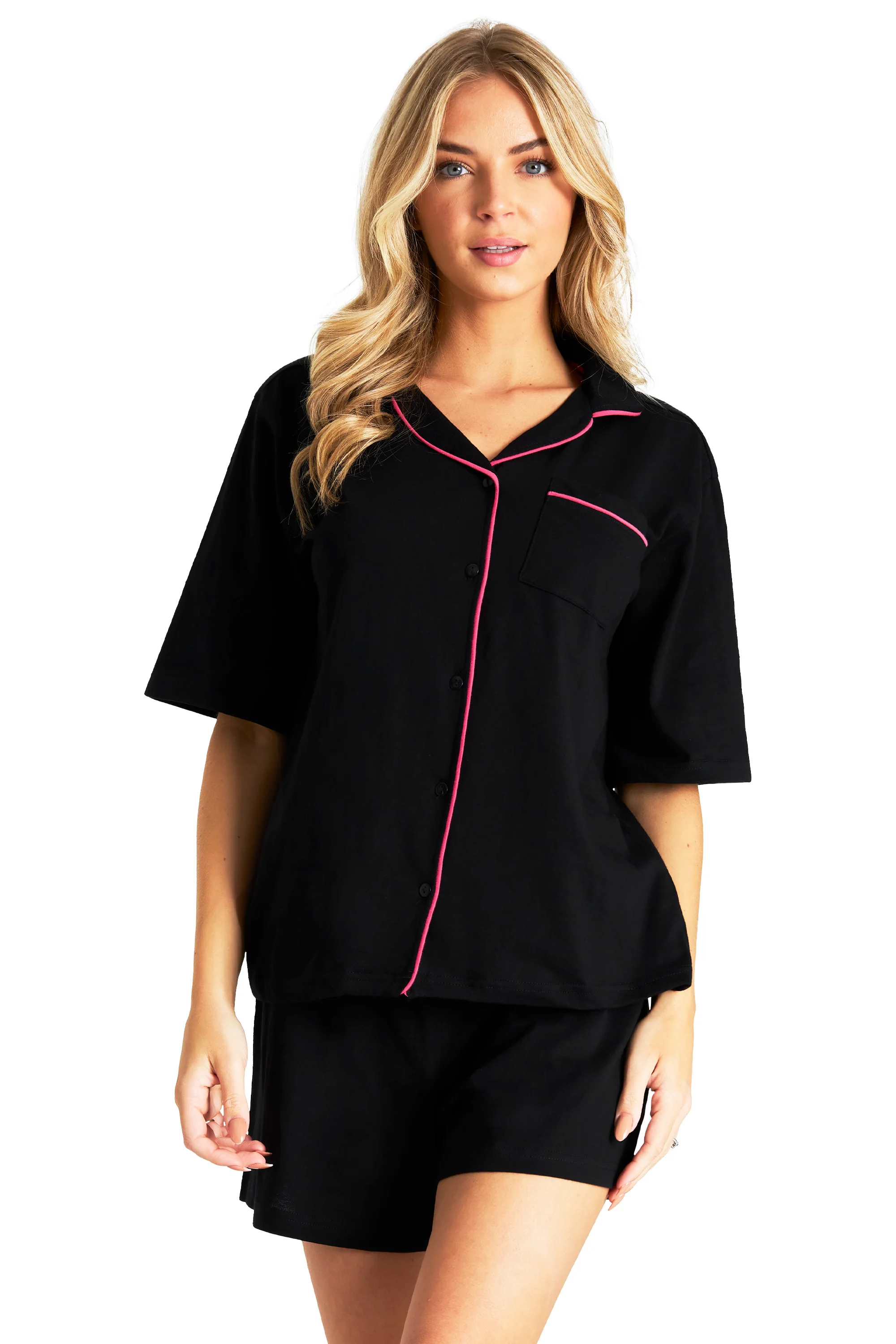 CityComfort Womens Pyjamas Set 2 Pcs Short Button Down PJs Comfy Soft Loungewear - Image 10