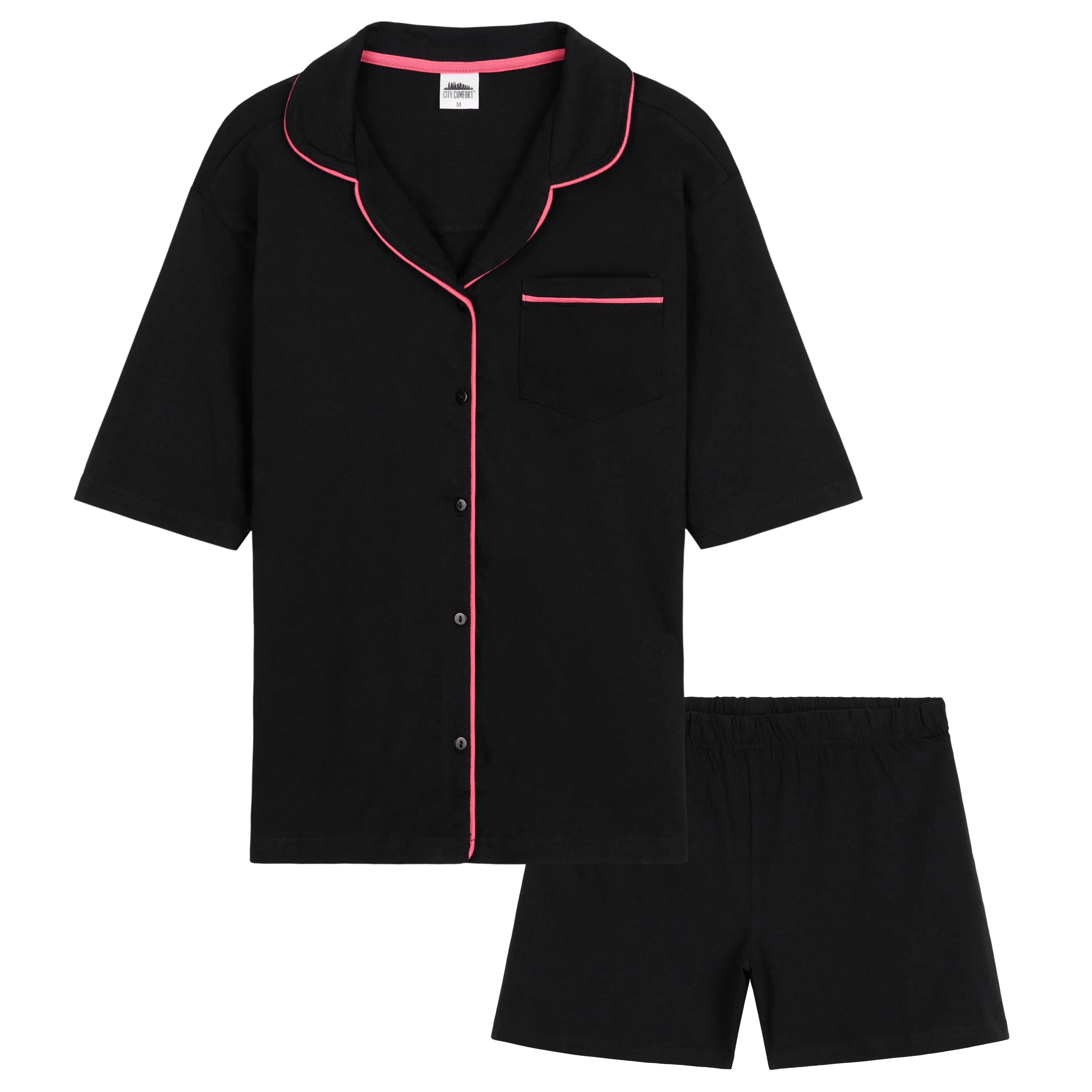 CityComfort Womens Pyjamas Set 2 Pcs Short Button Down PJs Comfy Soft Loungewear - Image 12