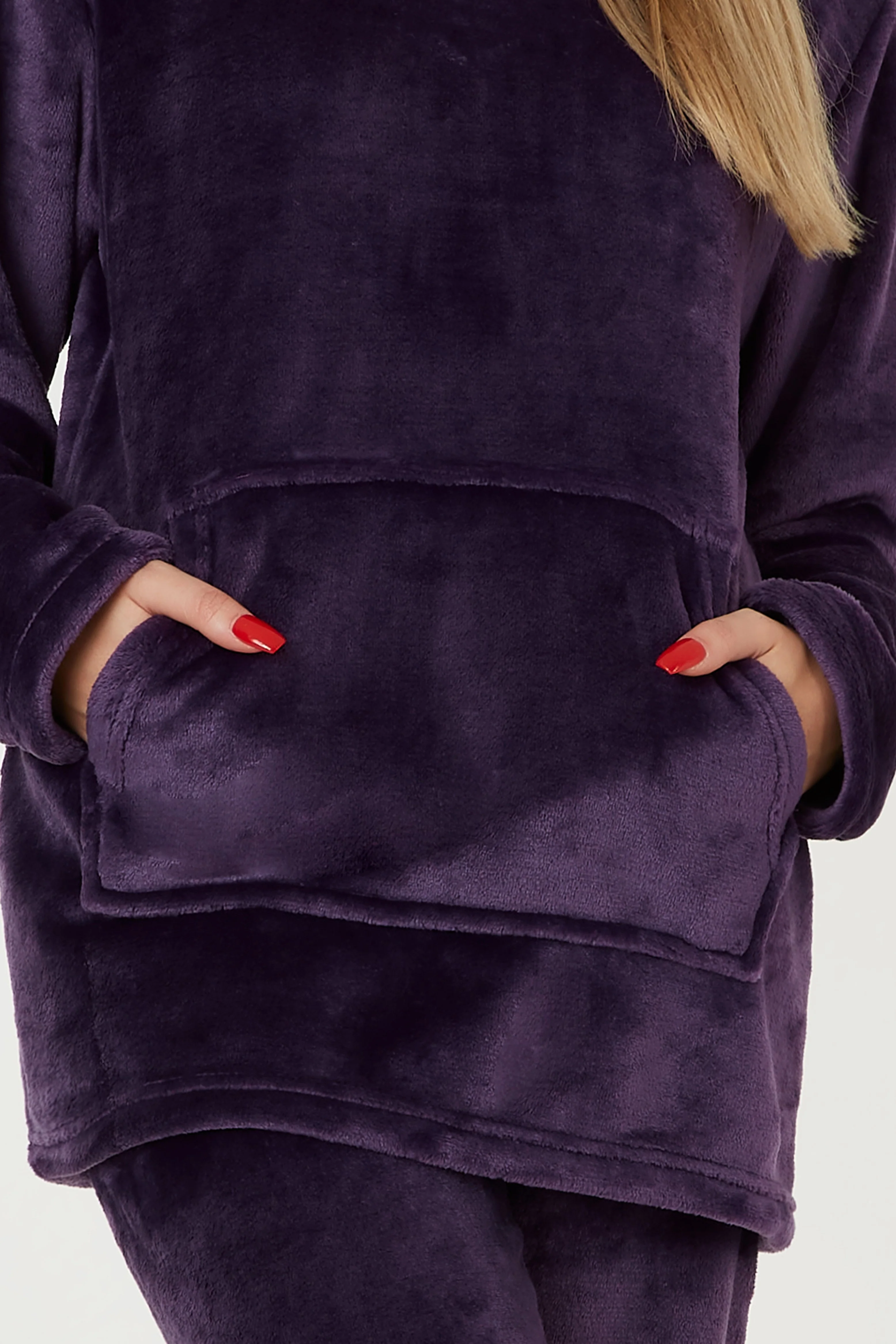 CityComfort Pyjamas Set for Women and Teens Fleece Hooded Long PJs Warm Loungewear Fluffy Nightwear Soft Cosy Sleepwear Gifts for Her - Image 26