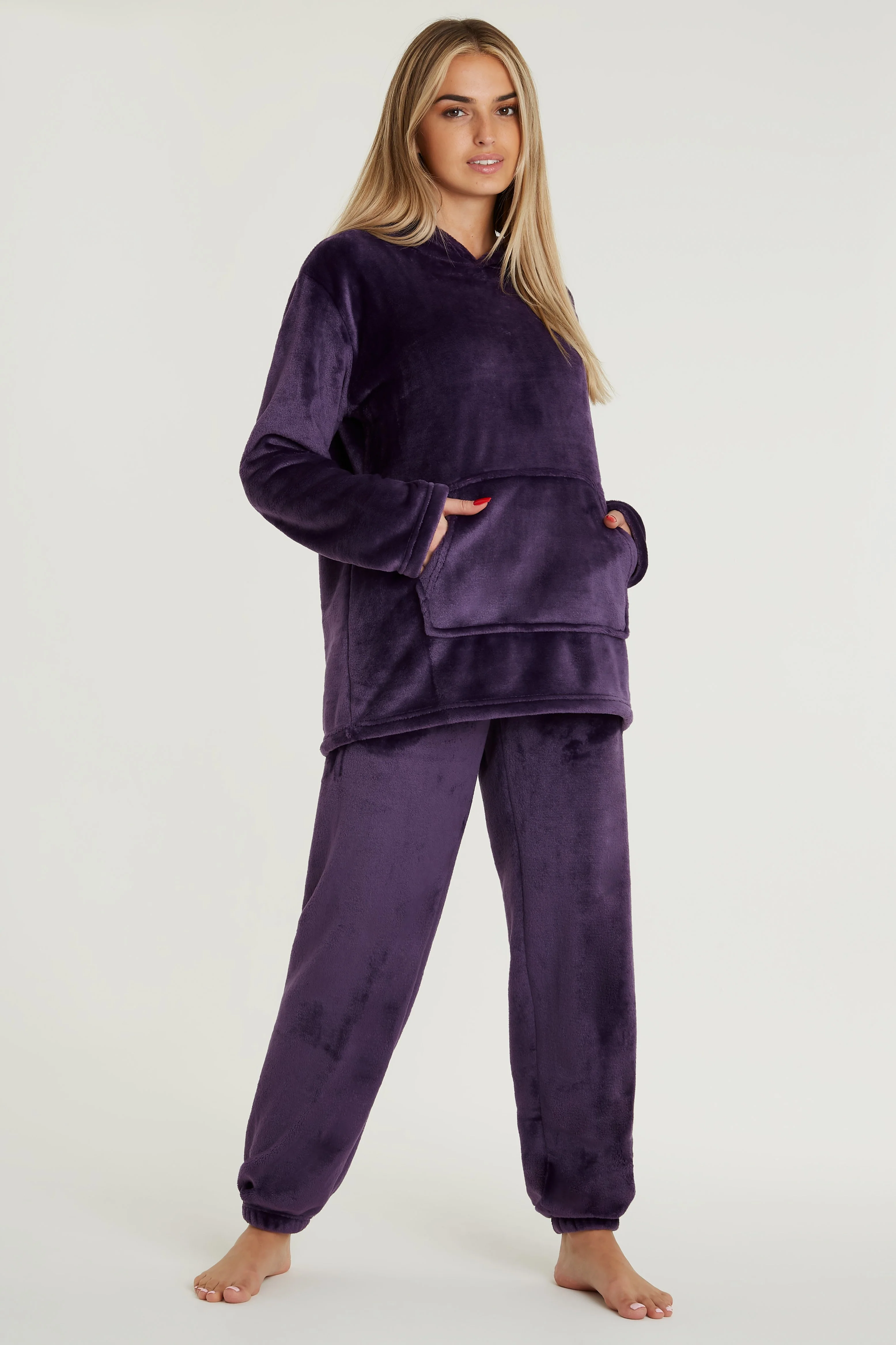 CityComfort Pyjamas Set for Women and Teens Fleece Hooded Long PJs Warm Loungewear Fluffy Nightwear Soft Cosy Sleepwear Gifts for Her - Image 27