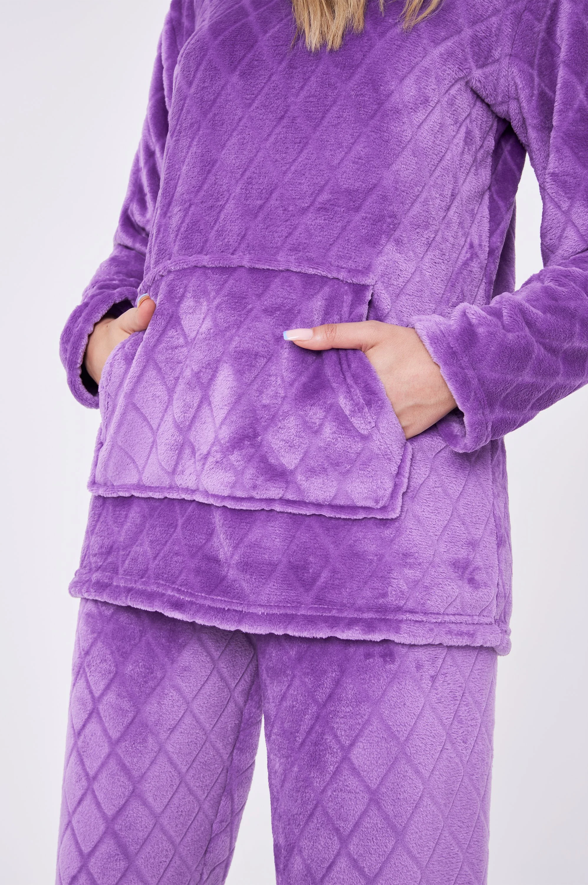 CityComfort Pyjamas Set for Women and Teens Fleece Hooded Long PJs Warm Loungewear Fluffy Nightwear Soft Cosy Sleepwear Gifts for Her - Image 67