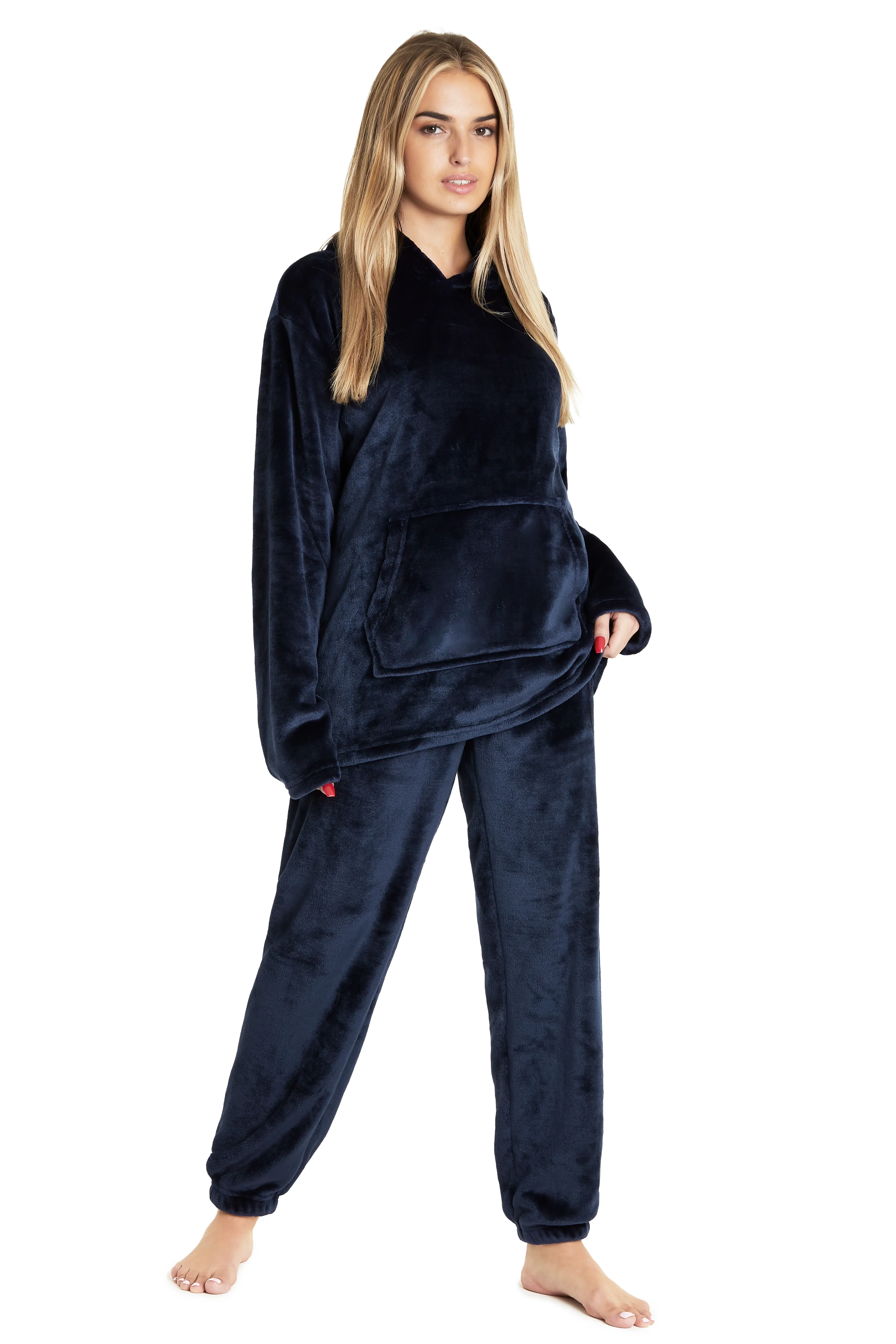 CityComfort Pyjamas Set for Women and Teens Fleece Hooded Long PJs Warm Loungewear Fluffy Nightwear Soft Cosy Sleepwear Gifts for Her - Image 88