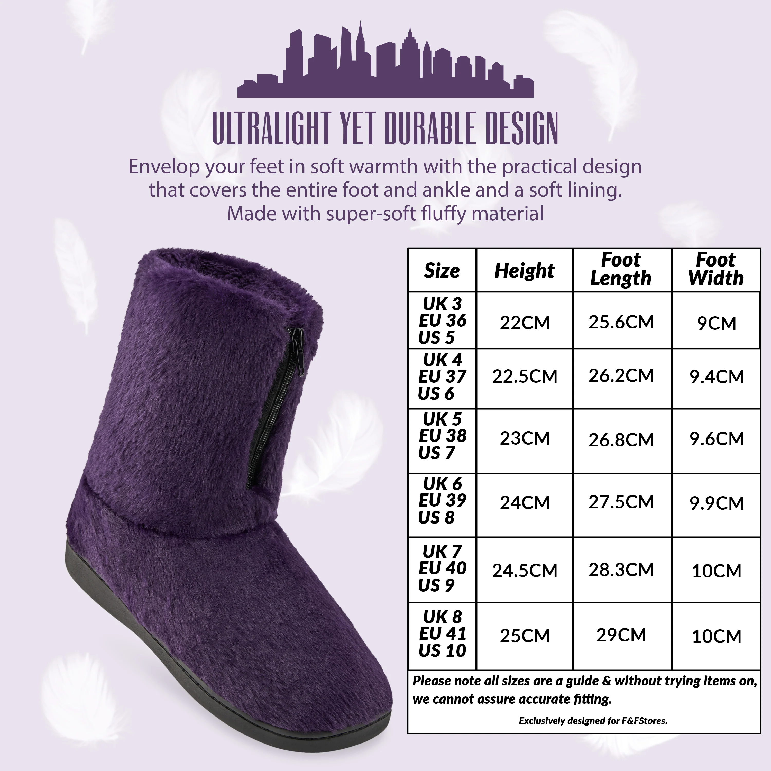 CityComfort Womens Slippers Fluffy Boot Slippers Indoor House Shoes for Women and Teens - Image 7