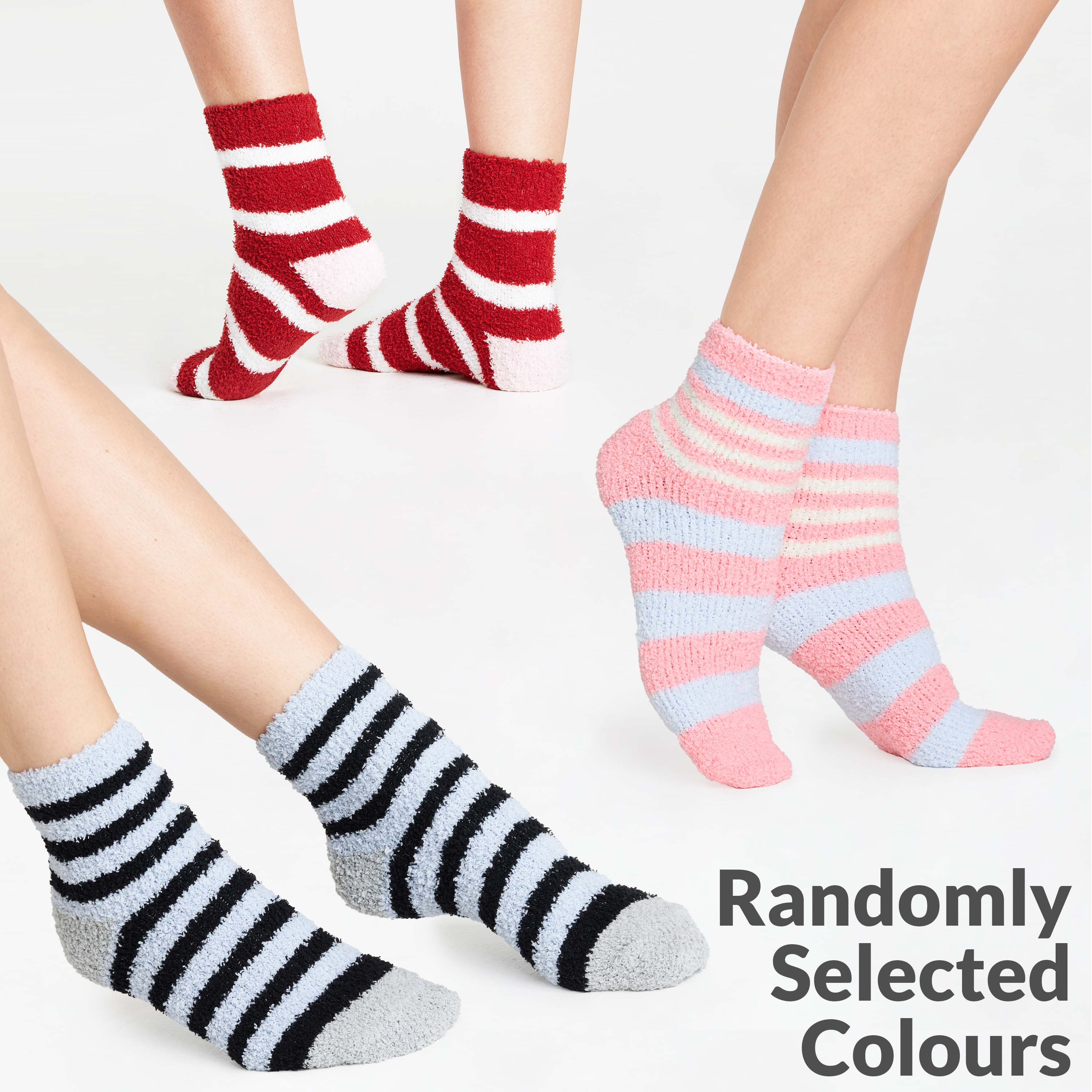 Cosy Winter Socks for Women - Thermal Bed Socks - Pack of 6 - Image 4