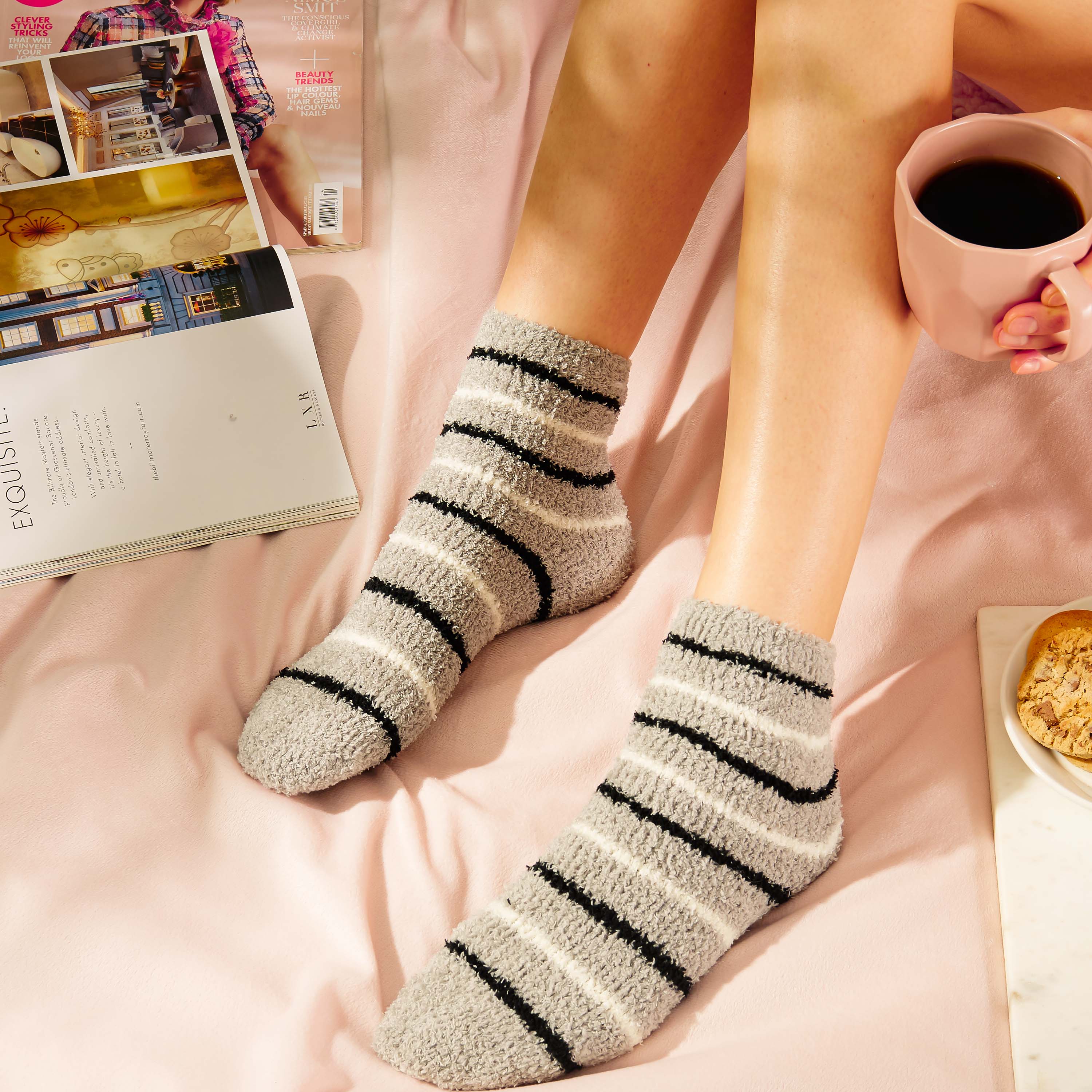 Cosy Winter Socks for Women - Thermal Bed Socks - Pack of 6 - Image 7
