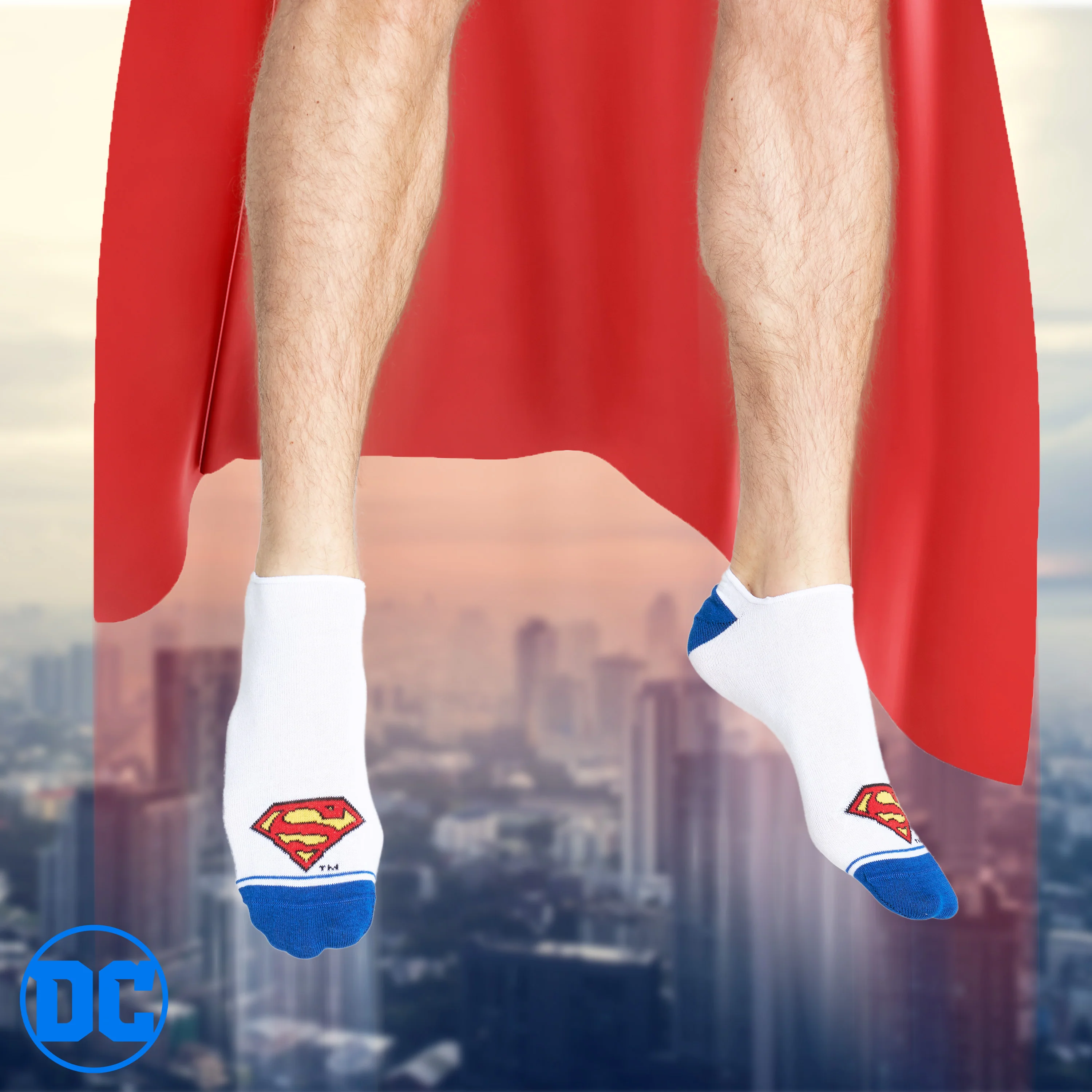 DC Comics Invisible Socks Men - Pack of 5 Summer No Show Socks Men, Teenagers Batman Superman Size 8-11 Trainer Socks - Image 6