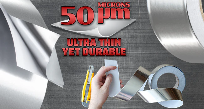 DECO EXPRESS Aluminium Adhesive Tape - Insulation Tape - 25 M, 4 Pcs - Image 3