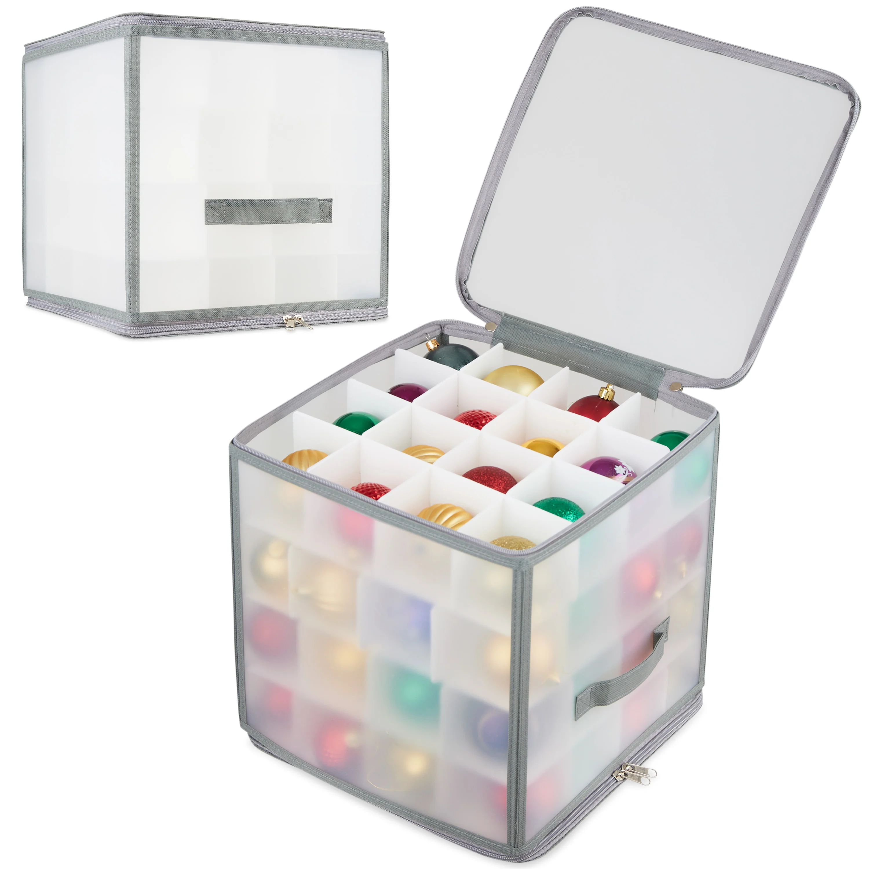 DECO EXPRESS Christmas Ornament Storage Box Christmas Decoration Storage