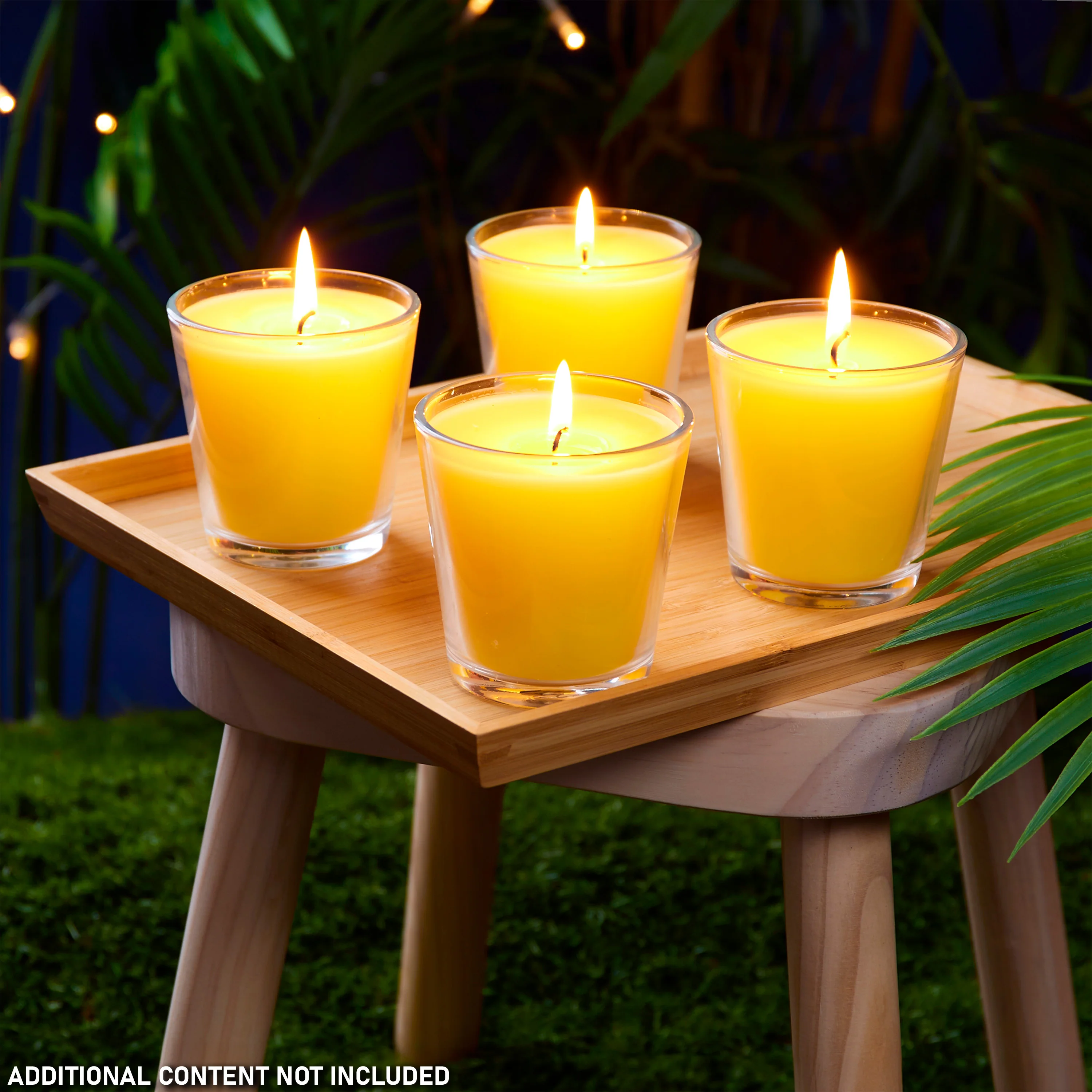 Deco Express Citronella Candle Set, Insect Repellent Jar Candles - Pack of 4/30 Hour Burn Time - Image 2