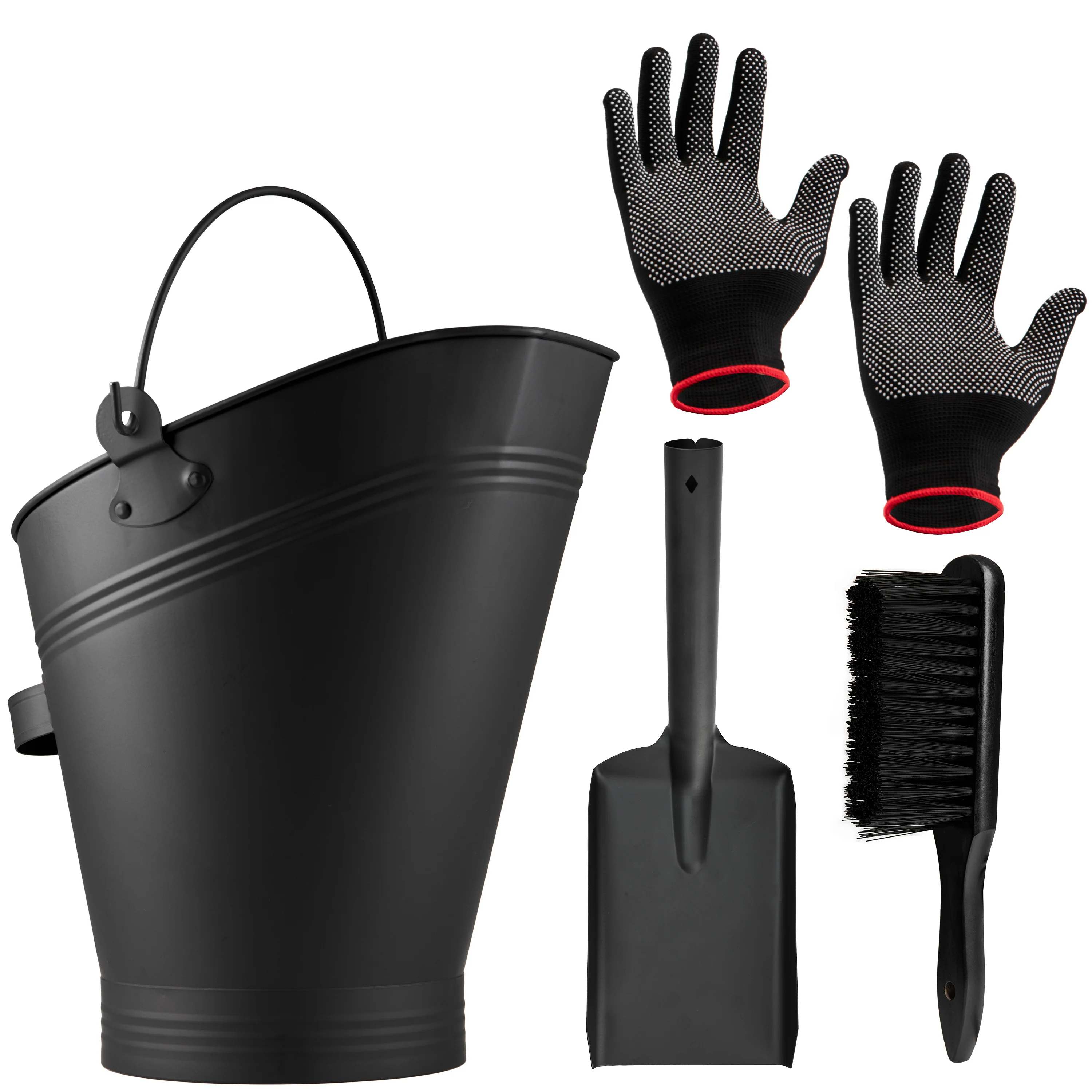 Deco Express Fireplace Tools Set, 4 Piece Fireplace Accessories