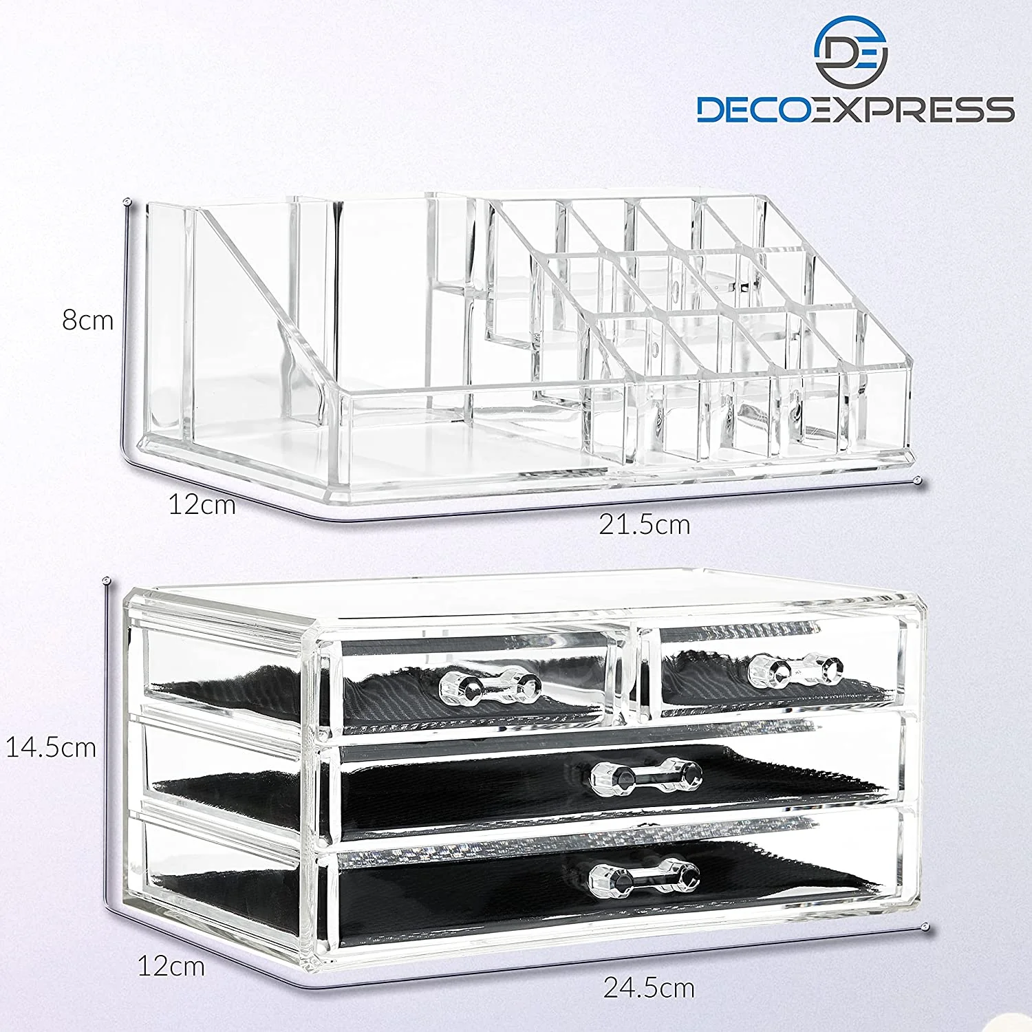 Deco Express Makeup Organiser Storage with Drawers - Image 5
