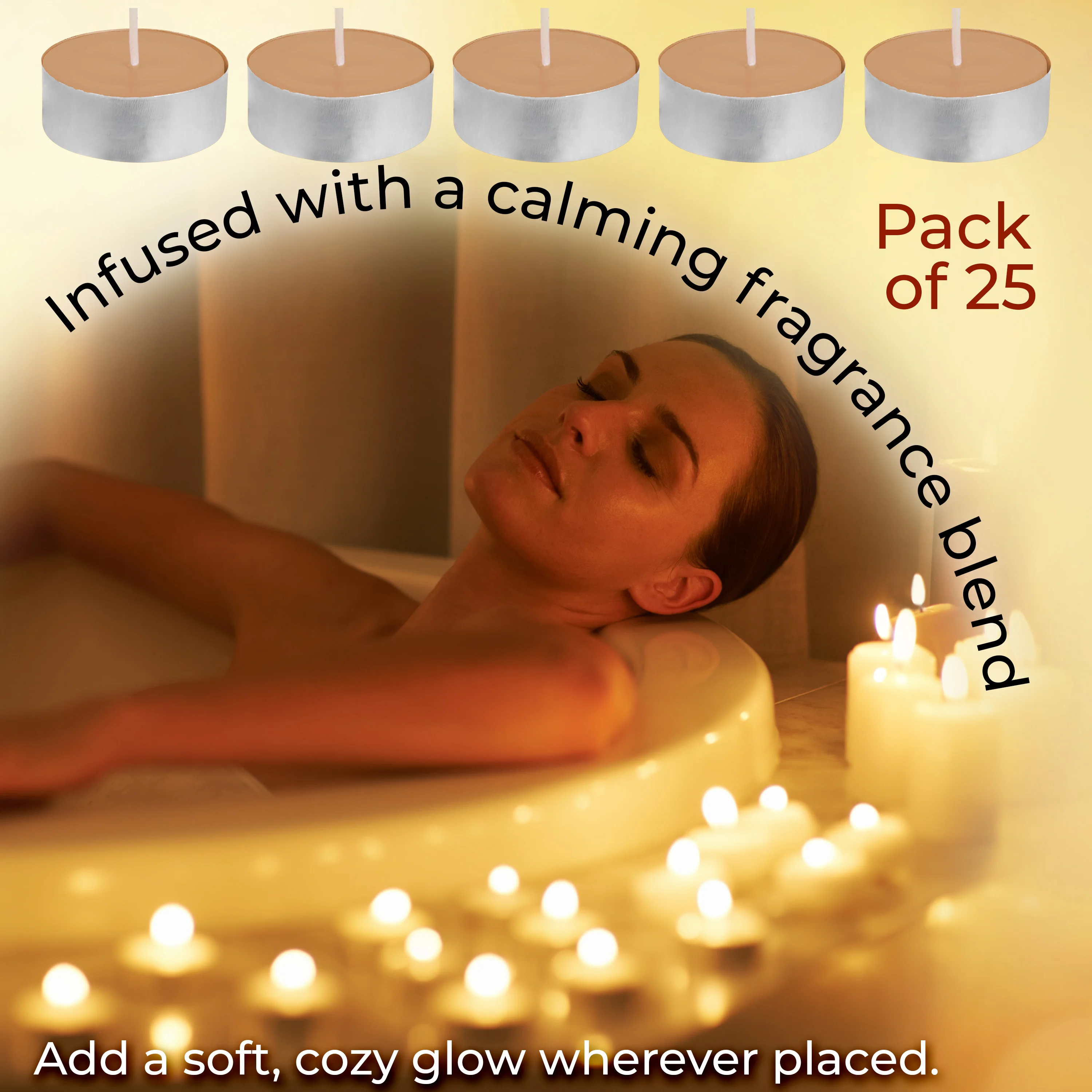 DECO EXPRESS Tealight Candles Multipack of 200, 100, 50, 25 or 24, Burning Time 4, 8 or 10 Hours - Tea Lights Candles - Image 17