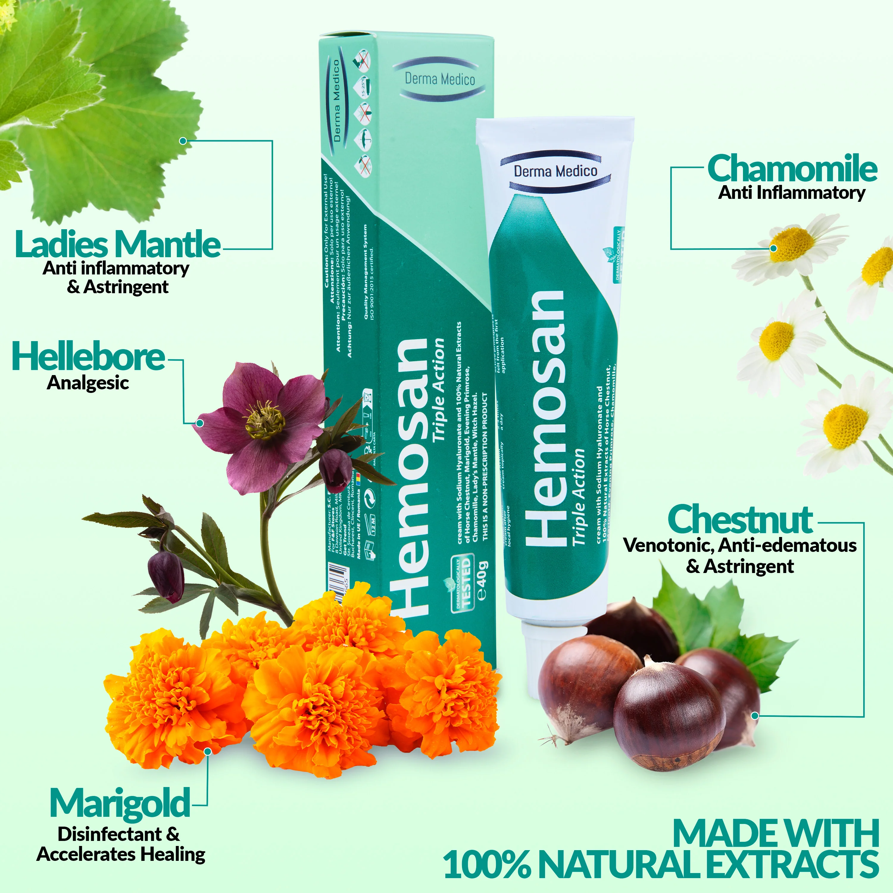 Derma Medico Haemorrhoid Cream Triple Action Fissure Cream Relieves Discomfort - Image 2