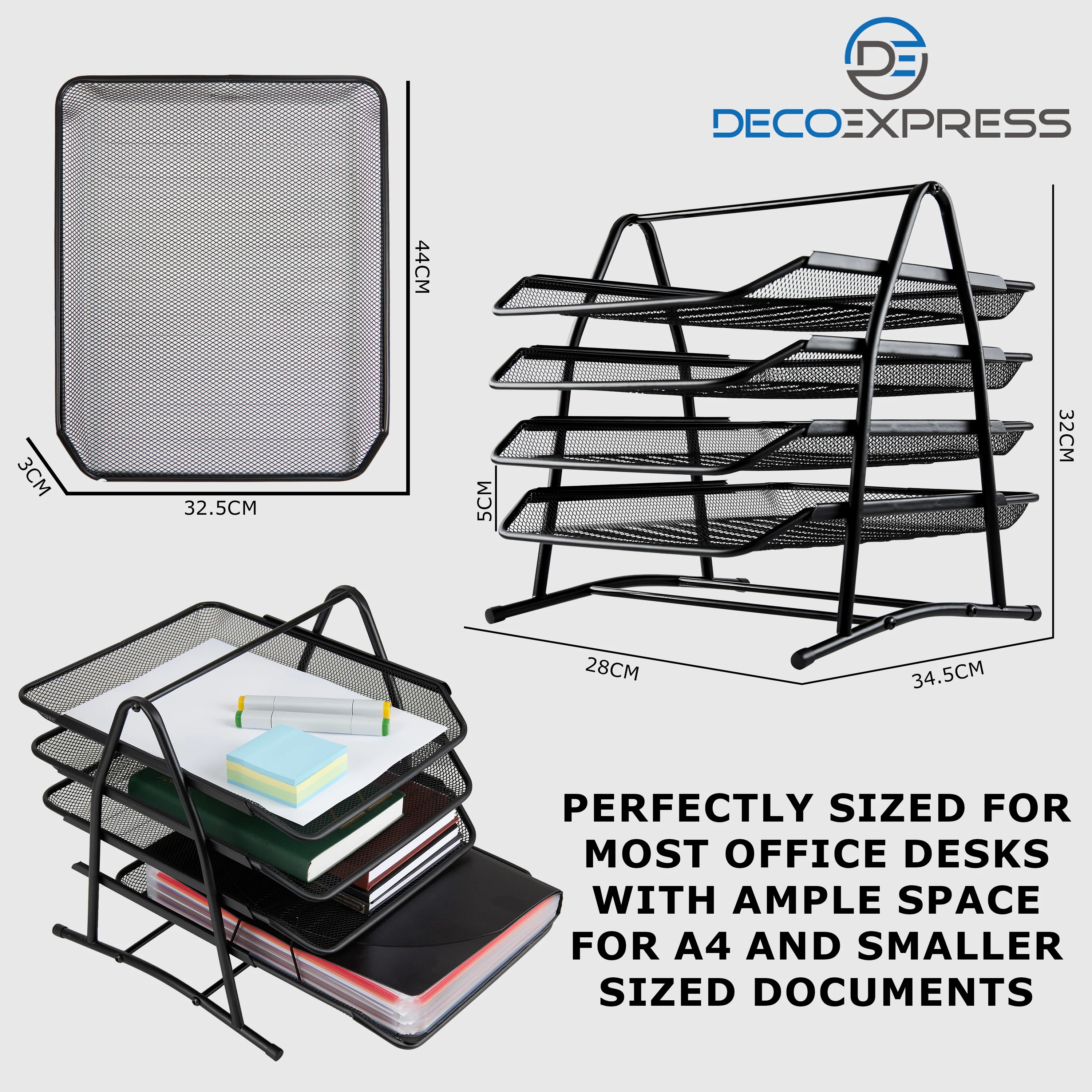 Desk Organiser - Mesh 4 Tier Desk Storage Organiser - Image 5