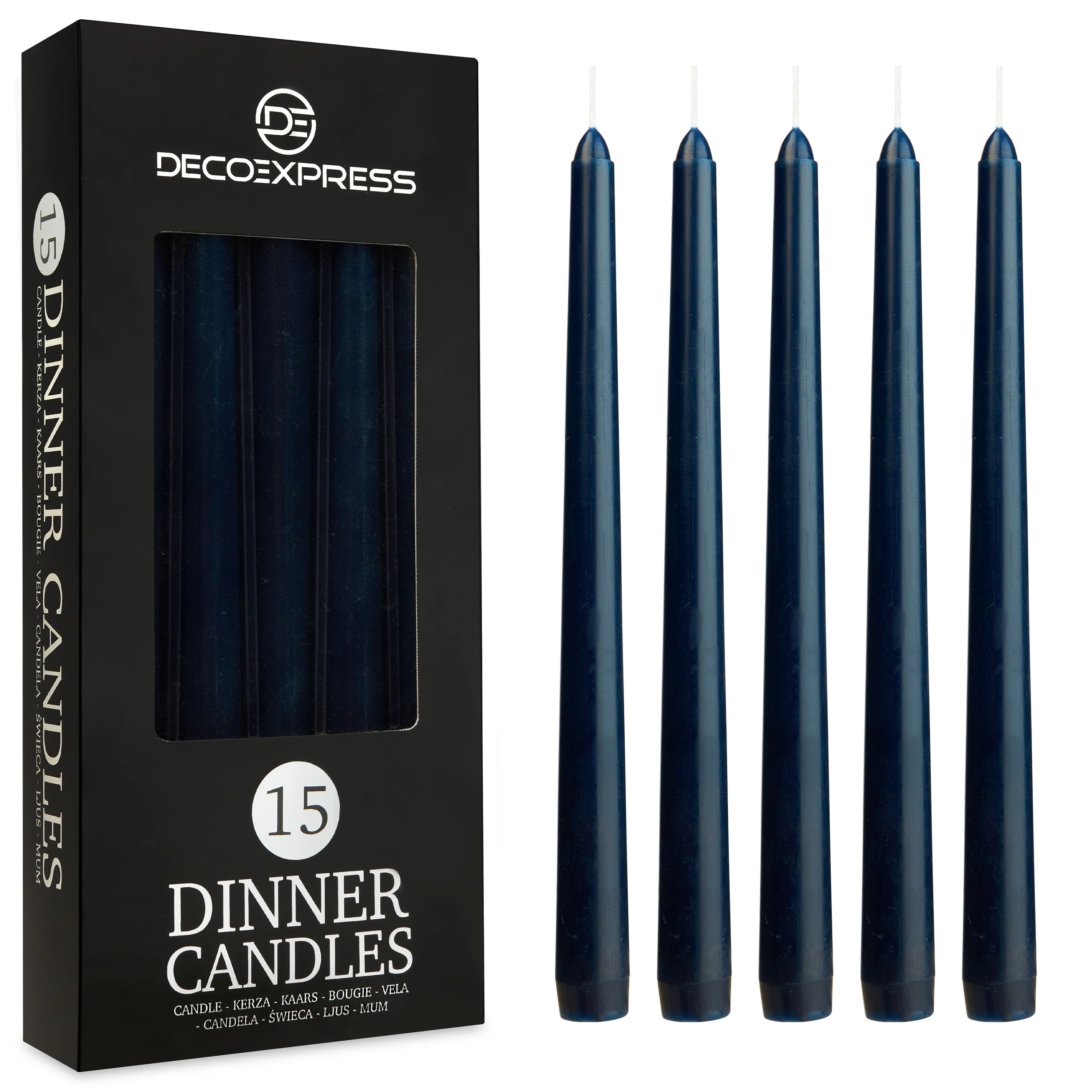 Dinner Candles - Tapered Candles Multipack   - Set of 15 - Image 14