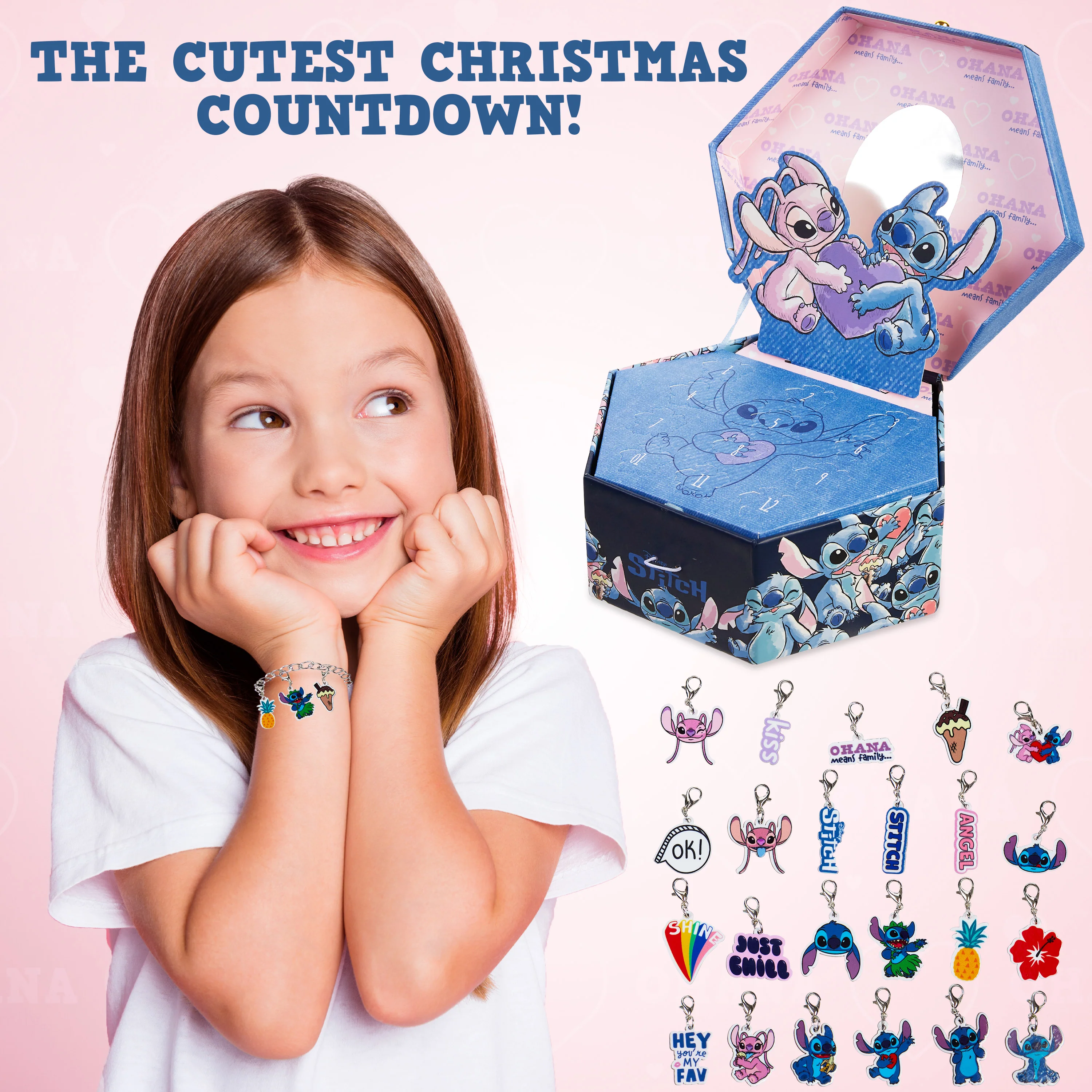 Disney Stitch Jewellery Advent Calendar 2025, Countdown Calendar for Girls (Blue Jewellery) - Image 4
