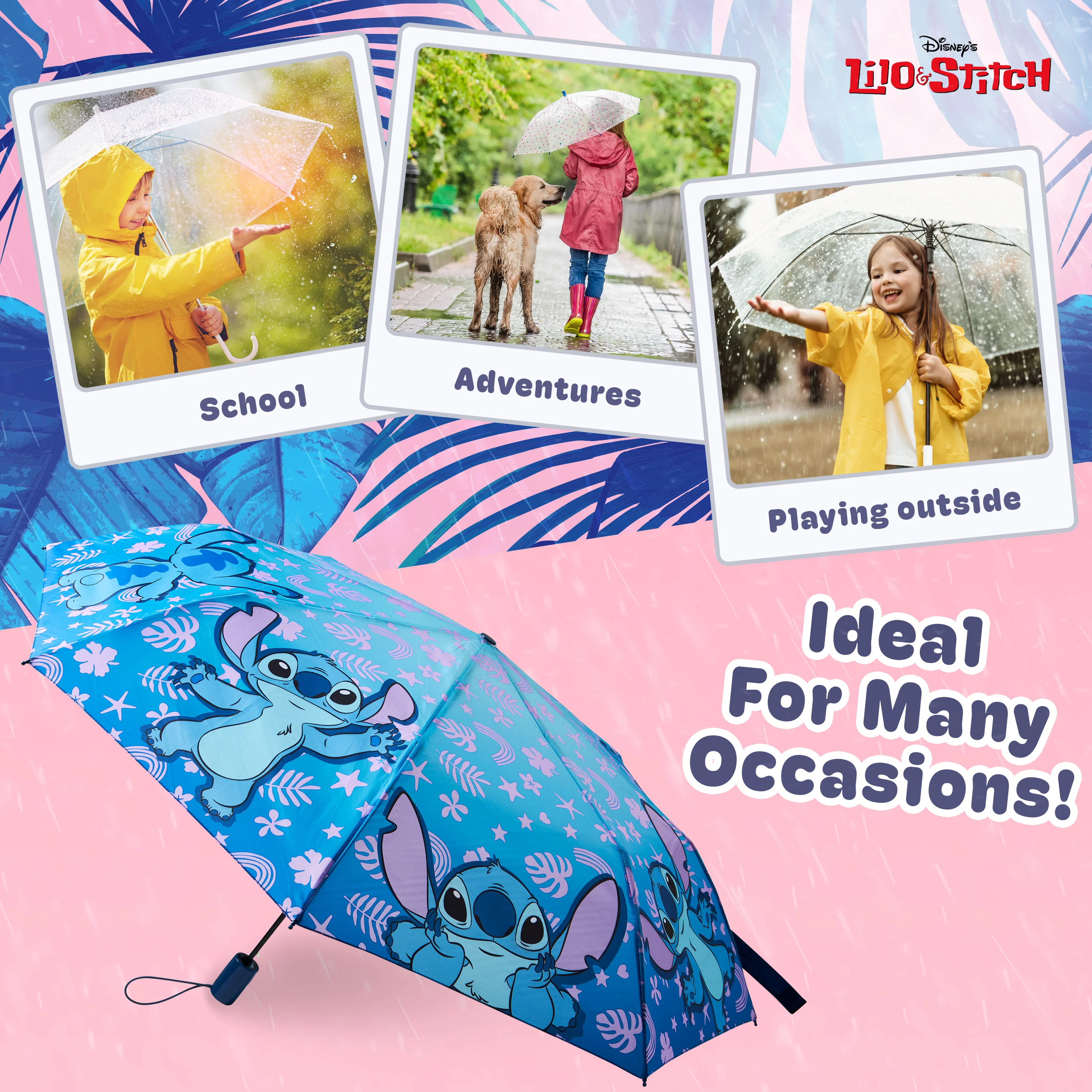 Disney Automatic Umbrella for Adults Teens Kids - Folding Telescopic Umbrella - Image 2