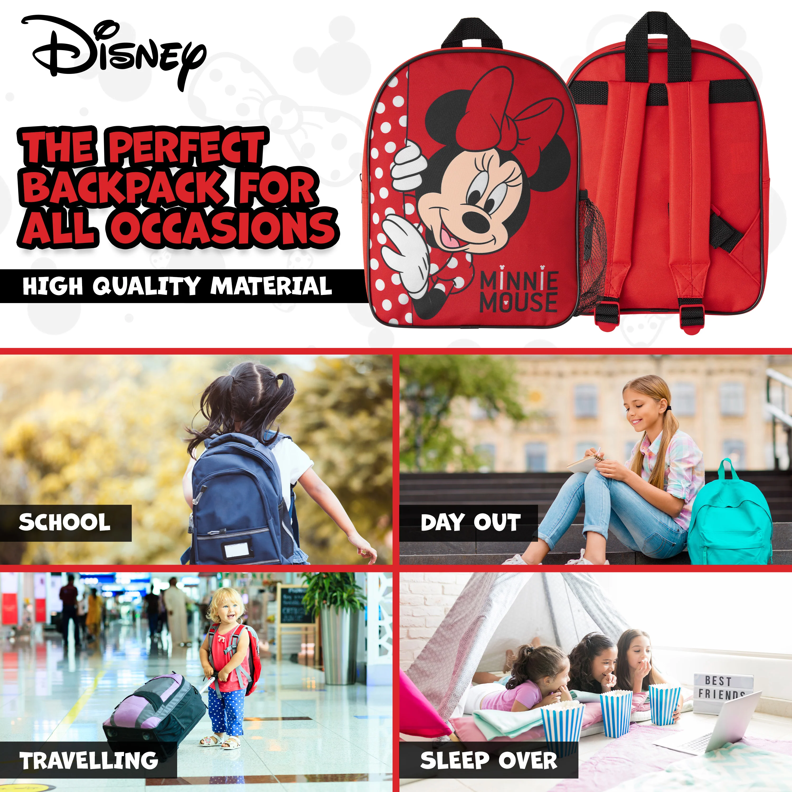 Disney Backpack for Girl - Minnie Mouse Backpack - Image 5