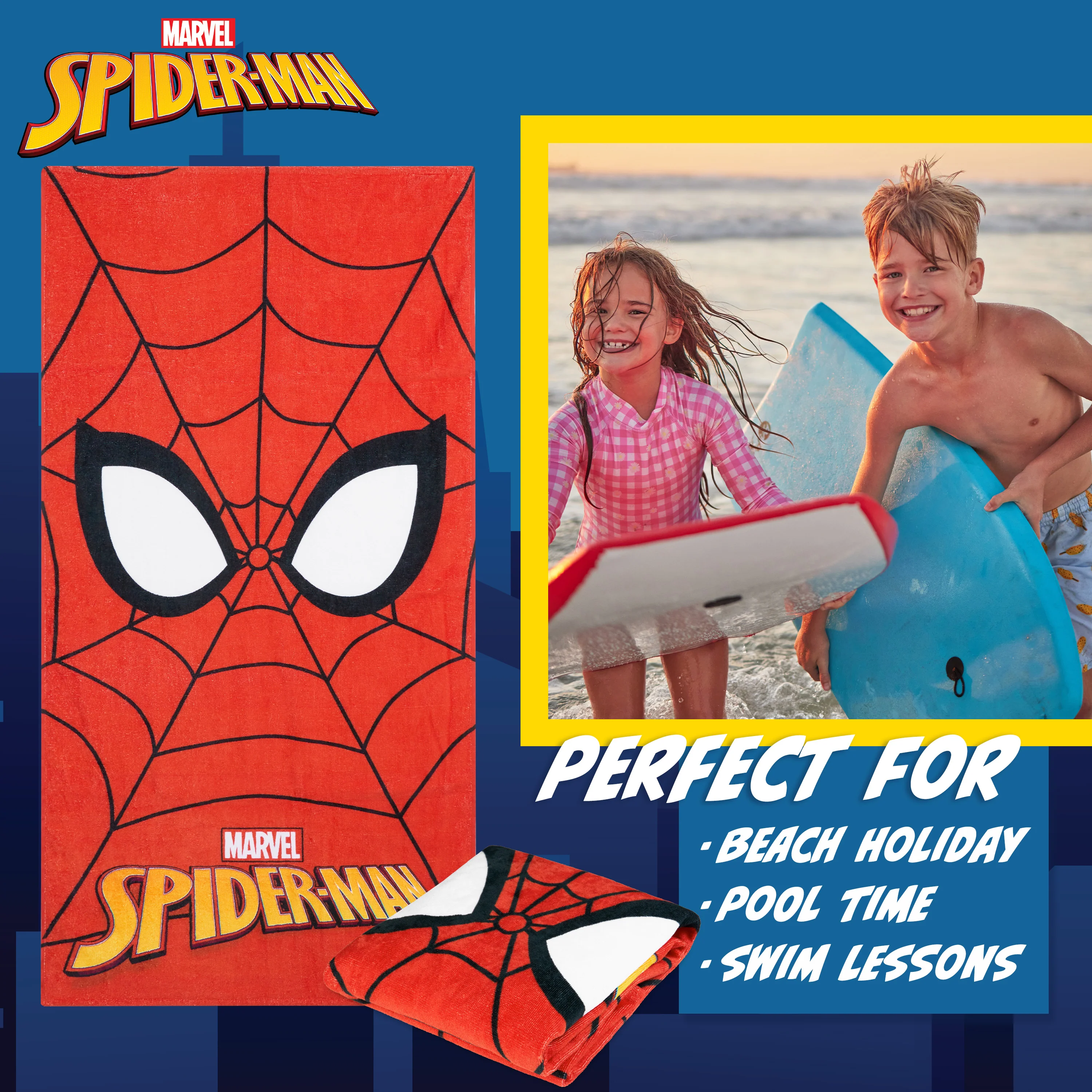 Disney Beach Towel for Kids, 100% Cotton Quick Dry Swimming Towel 70 x 140cm - Image 3