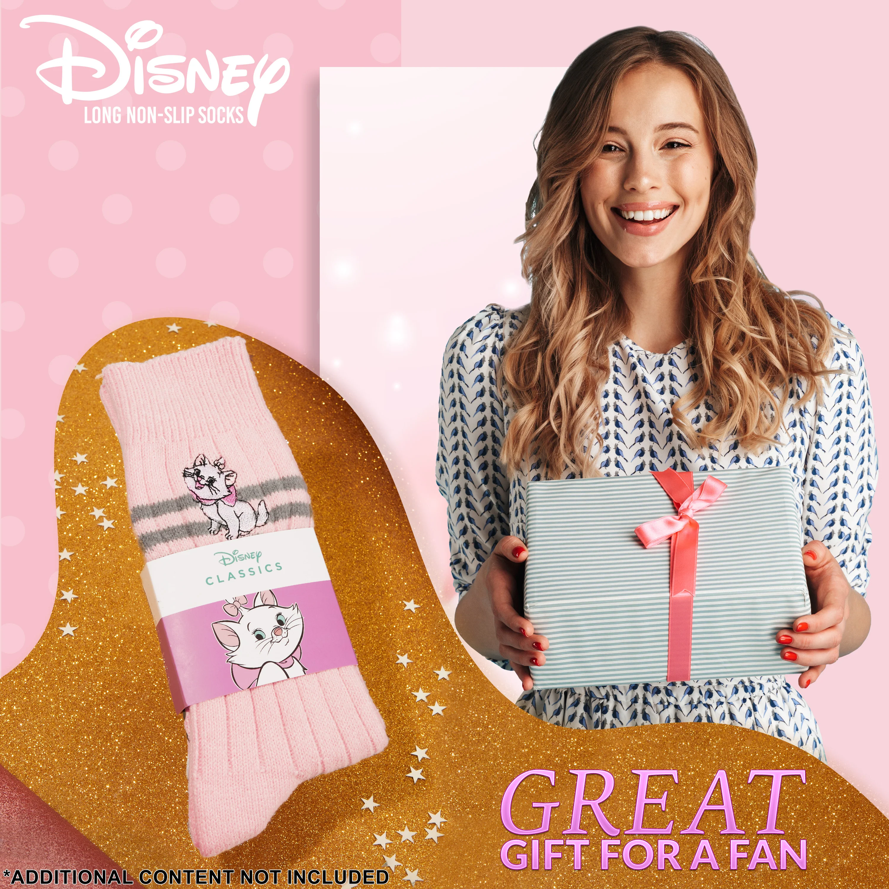 Disney Bed Socks for Women, Non Slip Socks - Marie - Image 2