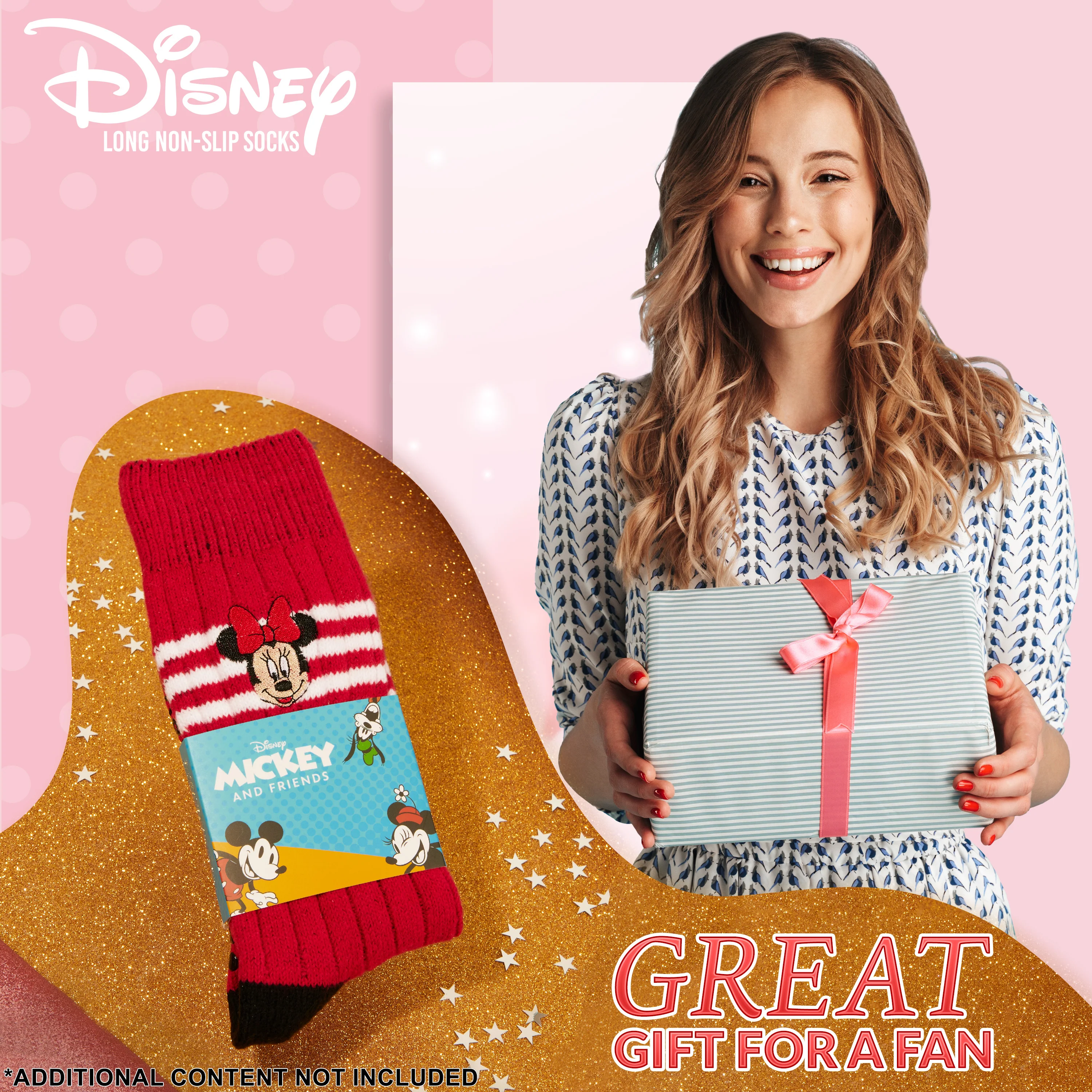 Disney Bed Socks for Women, Non Slip Socks - Minnie - Image 2