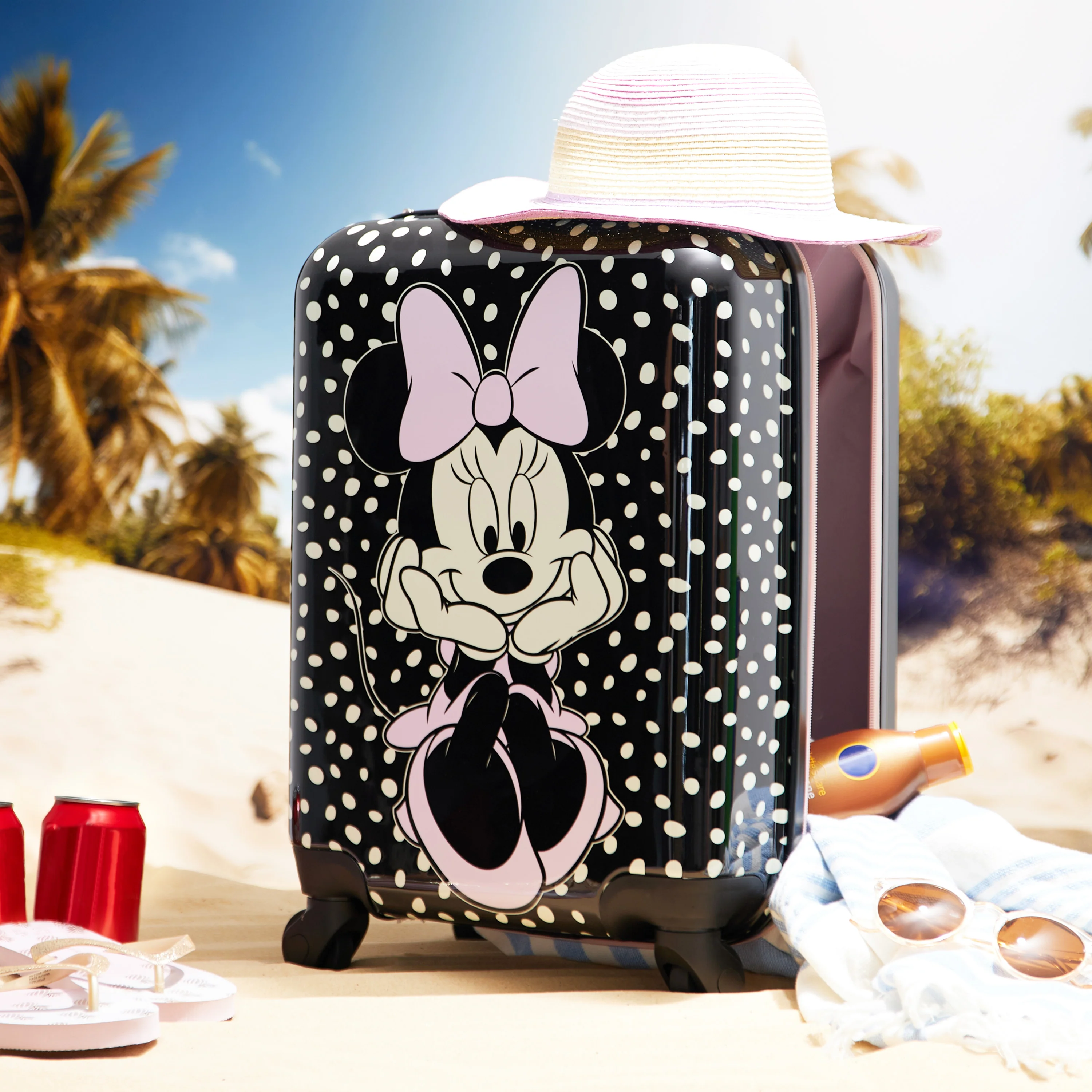Disney Carry On Suitcase for Kids, Minnie Mouse Cabin Bag with Wheels - Image 3