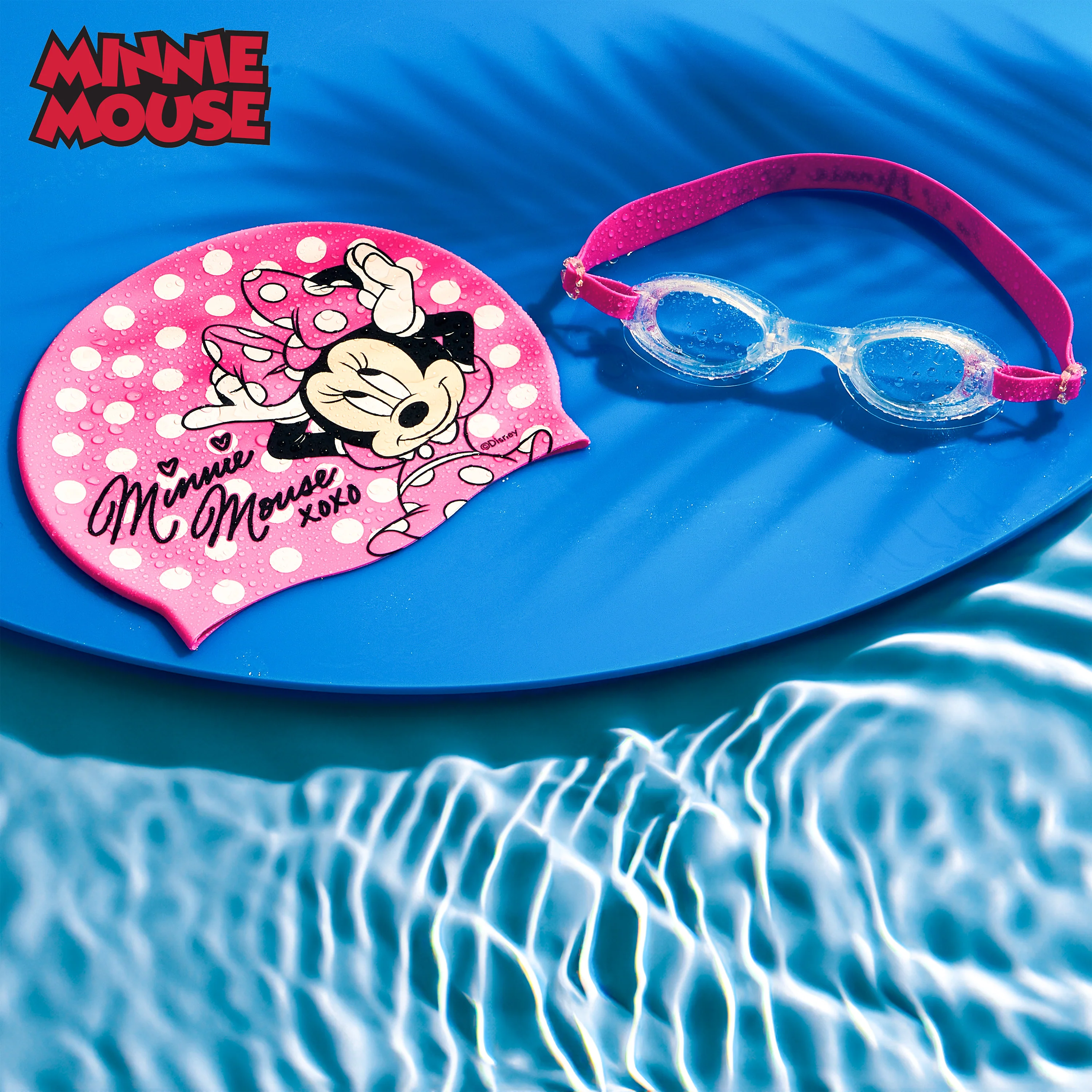 Disney Children's Swimming Goggles and Swimming Cap Set Anti-Fog UV Protection - MINNIE - Image 2