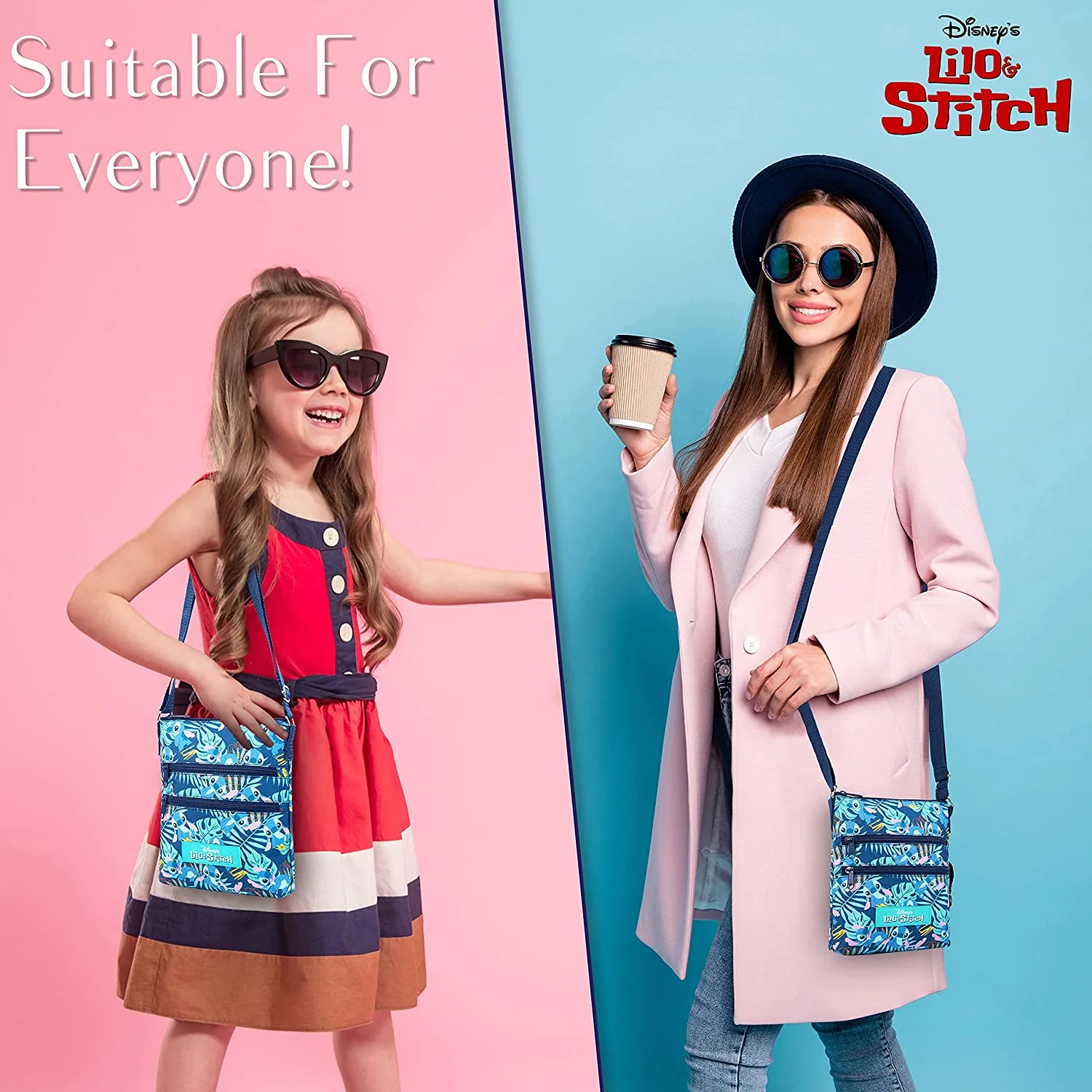 Disney Stitch Cross Body Bag for Girls Teenagers, Shoulder Bag with Adjustable Strap Women Fashion Handbag, Stitch Gifts - Image 6