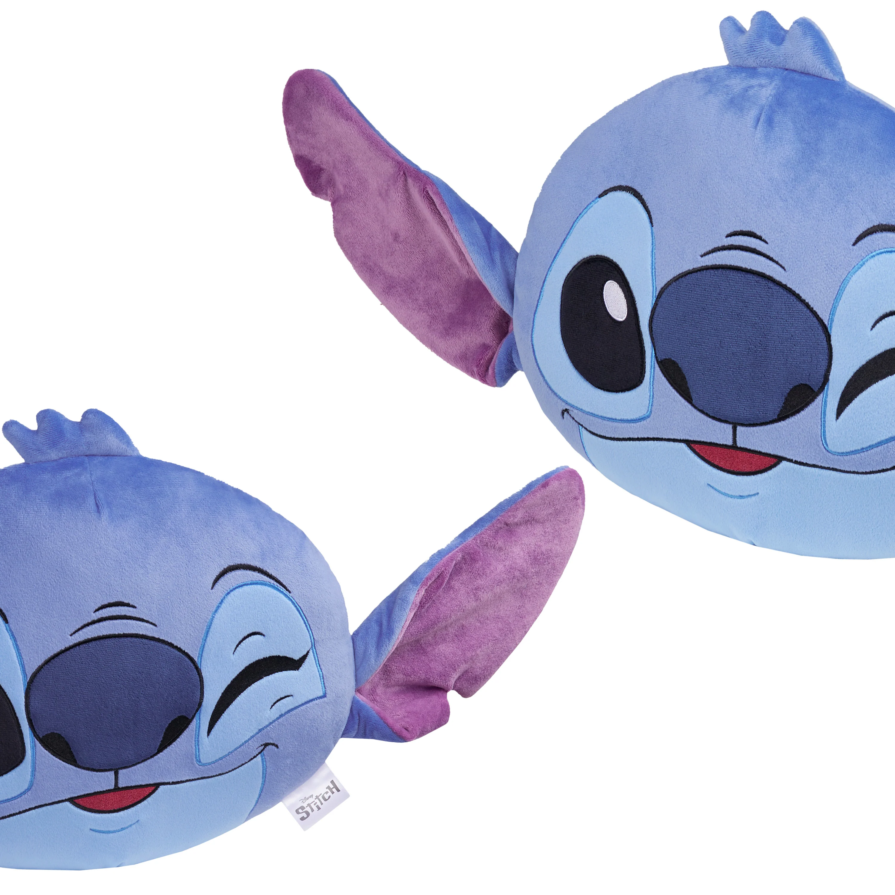 Disney Stitch 3D Plush Pillow Cushions for Bed, Kids Bedroom Accessories 39.5 x 31cm- Stitch Gifts (Blue/Purple) - Image 4