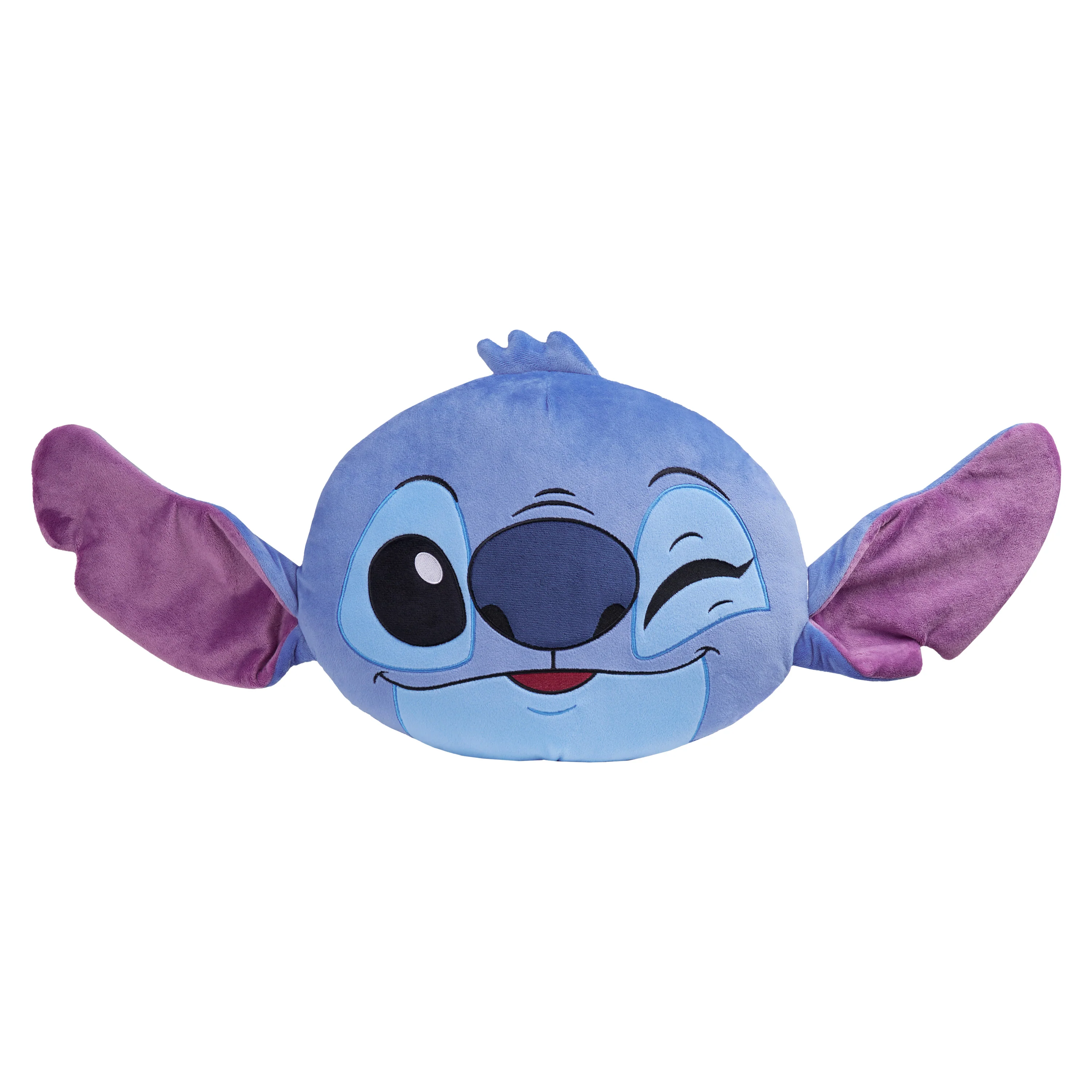 Disney Stitch 3D Plush Pillow Cushions for Bed, Kids Bedroom Accessories 39.5 x 31cm- Stitch Gifts (Blue/Purple) - Image 5
