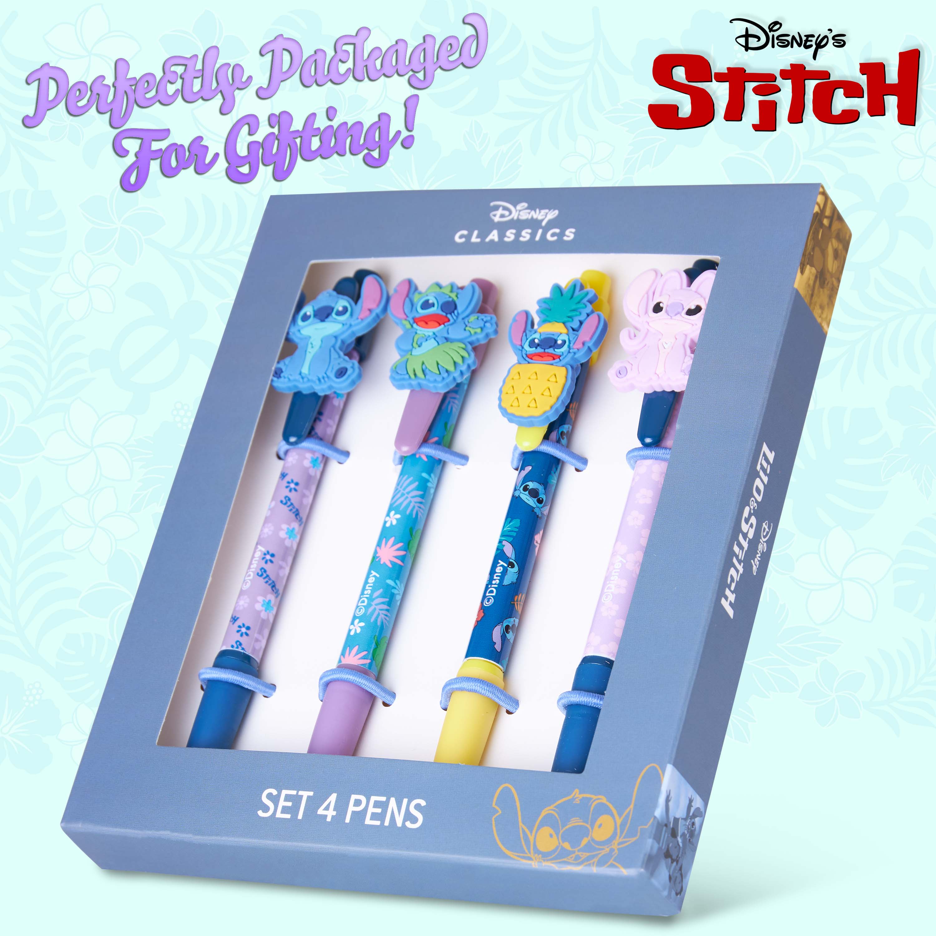 Disney Cute Pens - 4 Pack Stitch Novelty Pens - Lilo and Stitch Gifts - Image 7