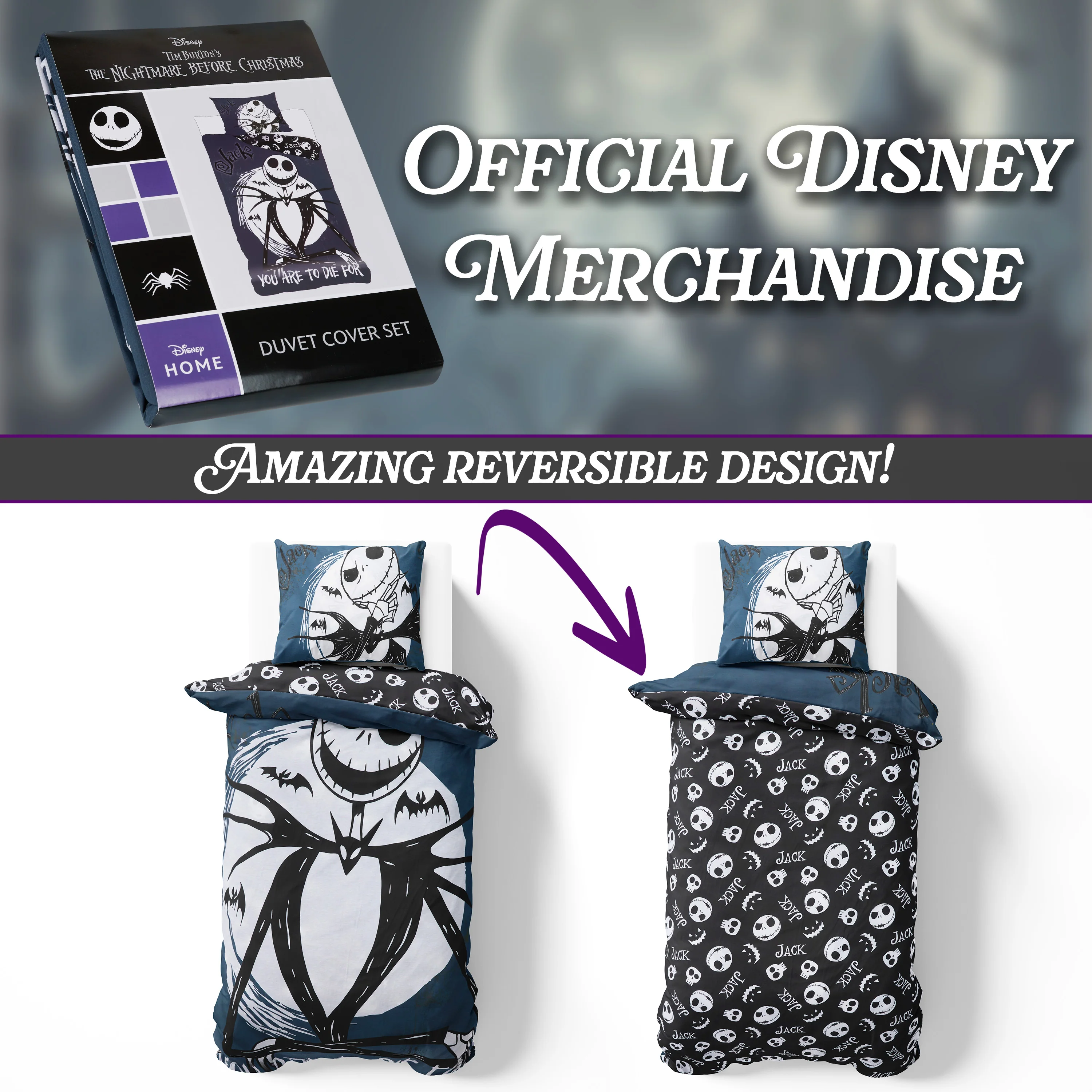 Disney Duvet Cover and Pillowcase Set Kids Teens Bedding Bedroom Accessories - Image 6