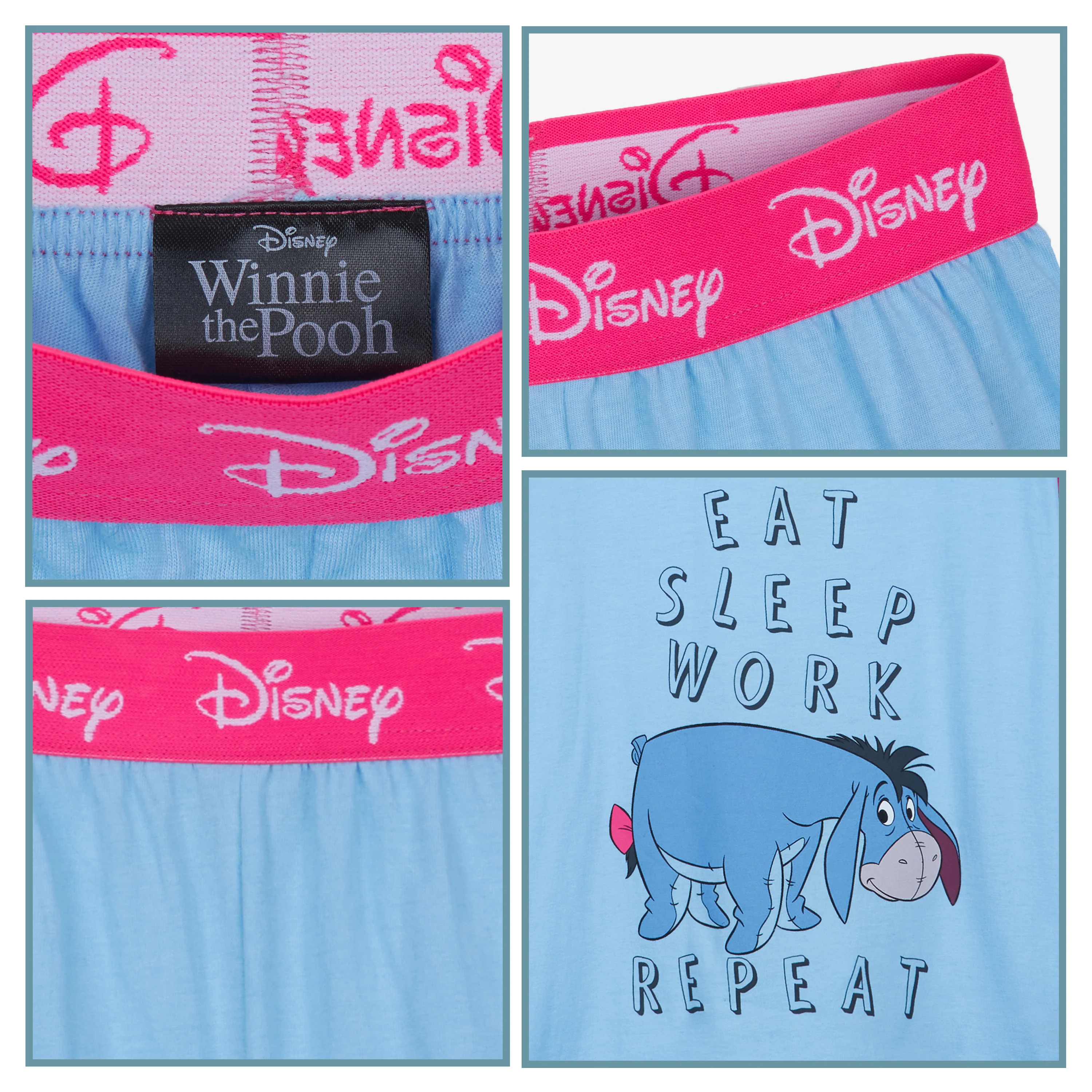 Disney Eeyore Pyjamas for Kids and Teens 2 Piece Nightwear - Image 5