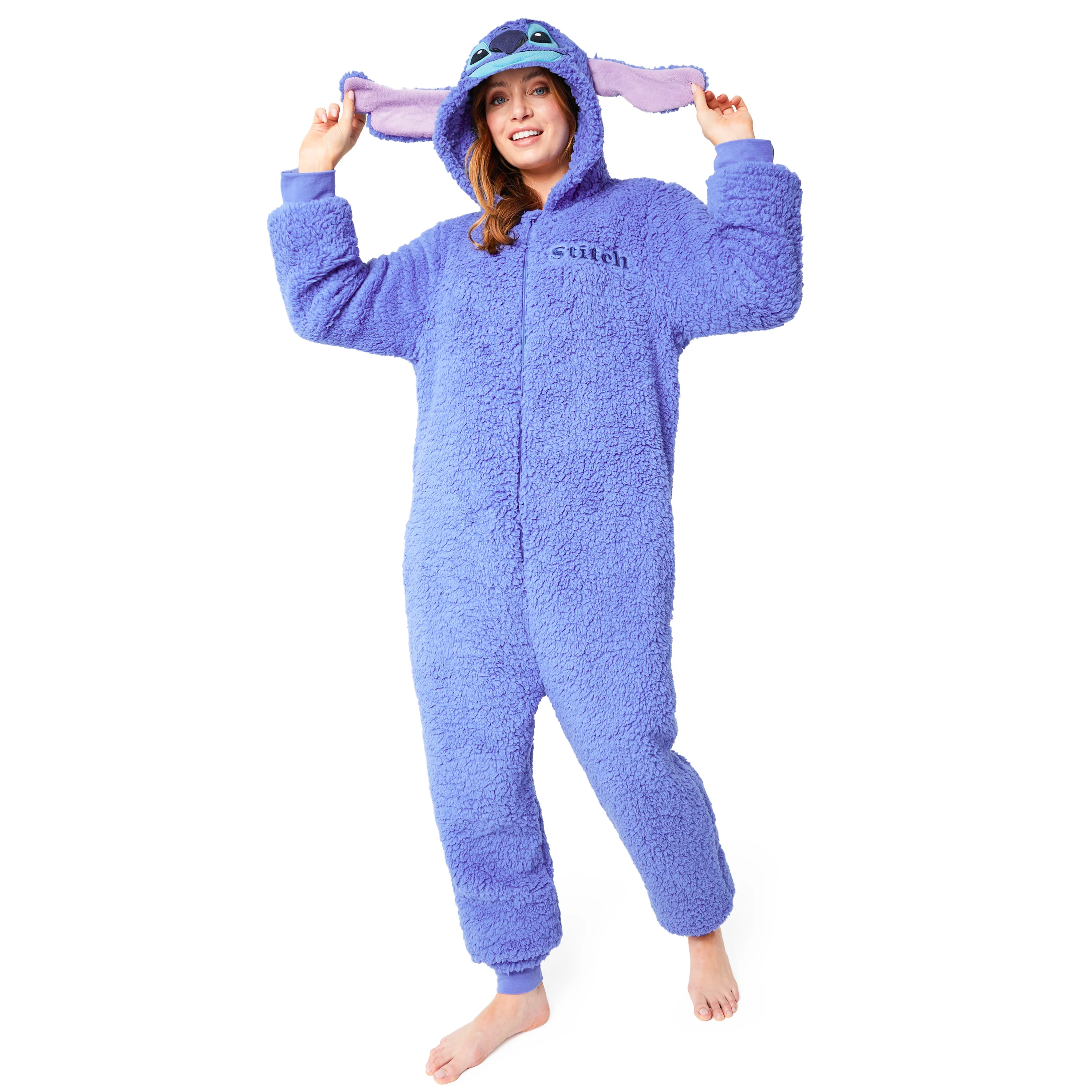 Disney Fleece Onesie for Adults - Blue Stitch