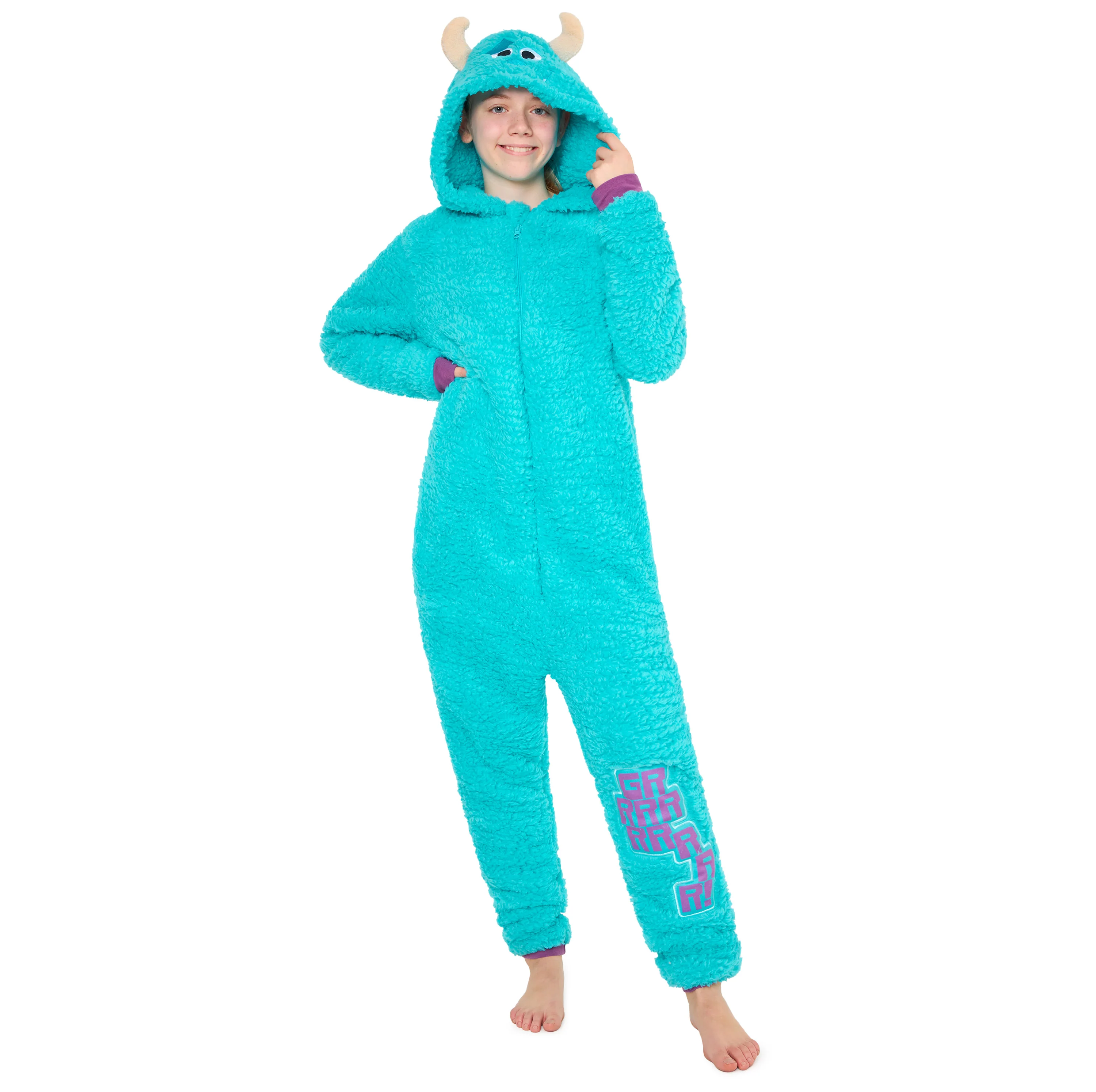 Disney Fleece Onesie for Kids - Turquoise Sully
