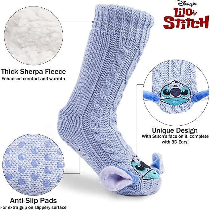 Disney Women's Slippers Socks Fluffy Slipper Socks - Image 7