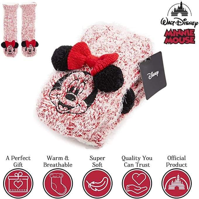 Disney Women's Slippers Socks Fluffy Slipper Socks - Image 5