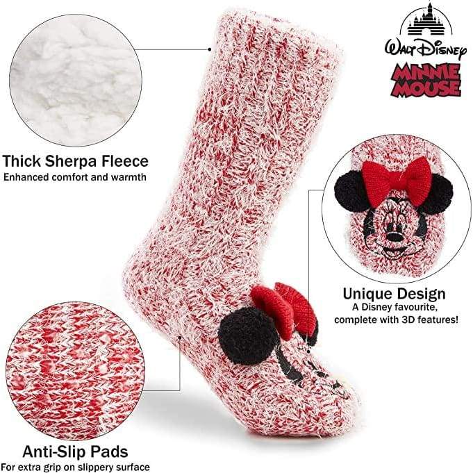 Disney Women's Slippers Socks Fluffy Slipper Socks - Image 7