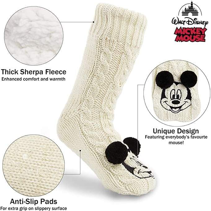 Disney Women's Slippers Socks Fluffy Slipper Socks - Image 7
