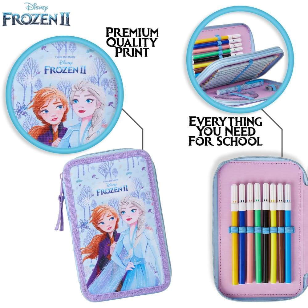Disney Frozen Filled Pencil Cases with Frozen Stationary Supplies for Girls - Image 3