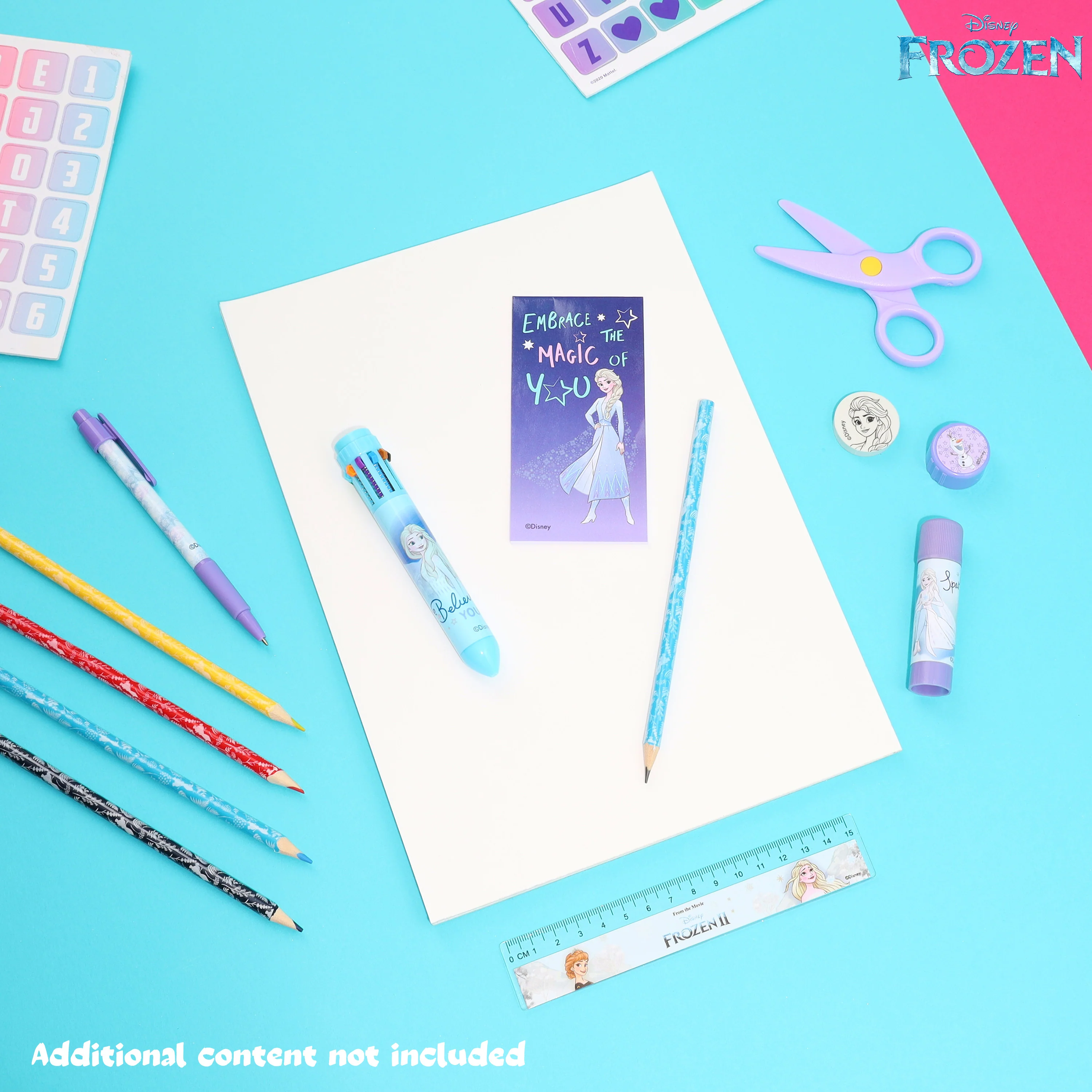 Disney Frozen Girls Pencil Case with Cute Stationery Included, School Supplies - Image 2