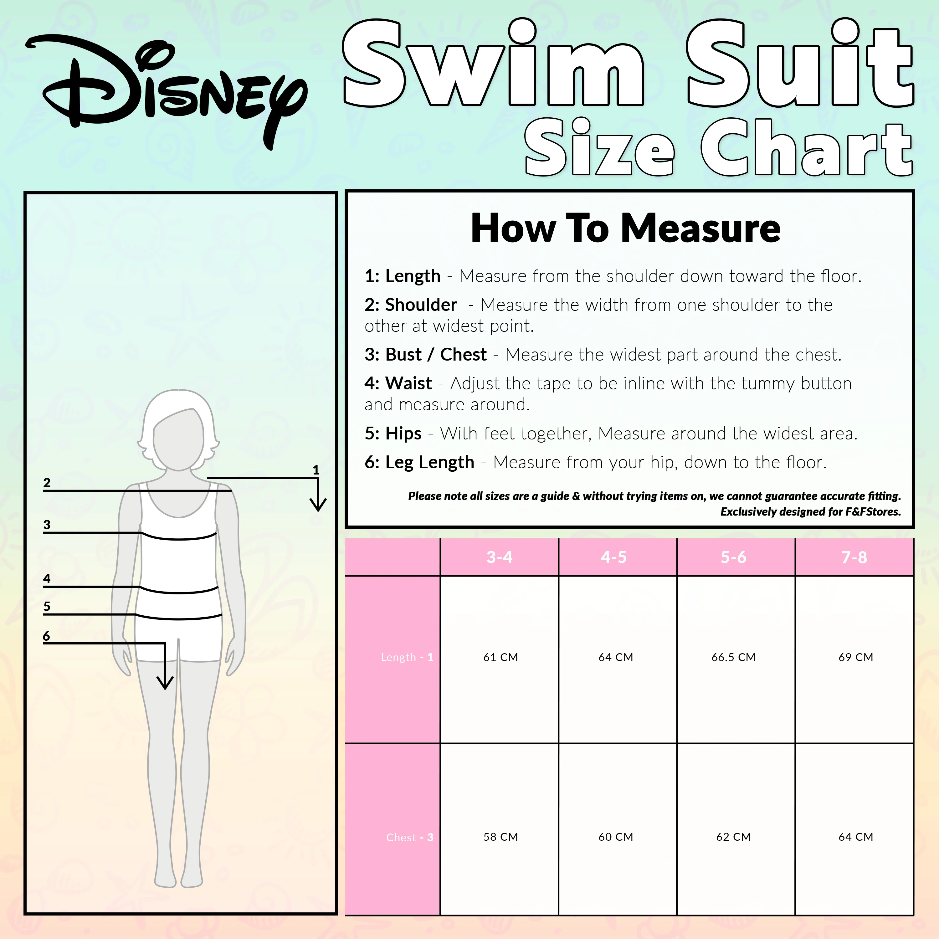 Disney Frozen Girls Swimming Costume Full Swimsuit - Image 6