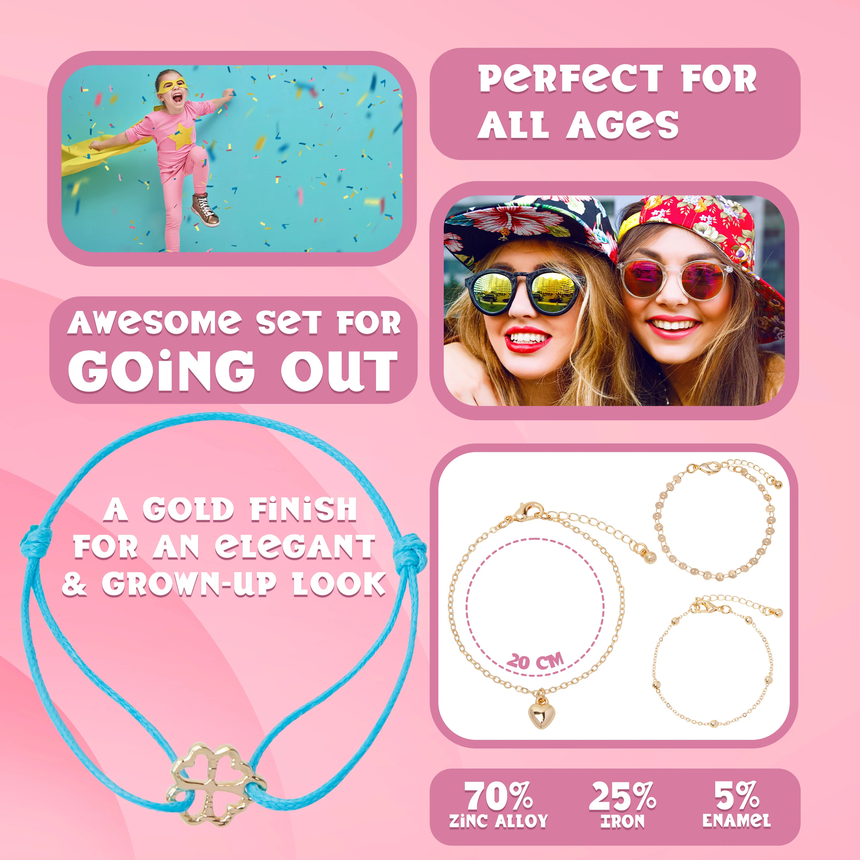 Disney Girls Bracelet with Charms - Stitch Gifts for Girls - Image 5