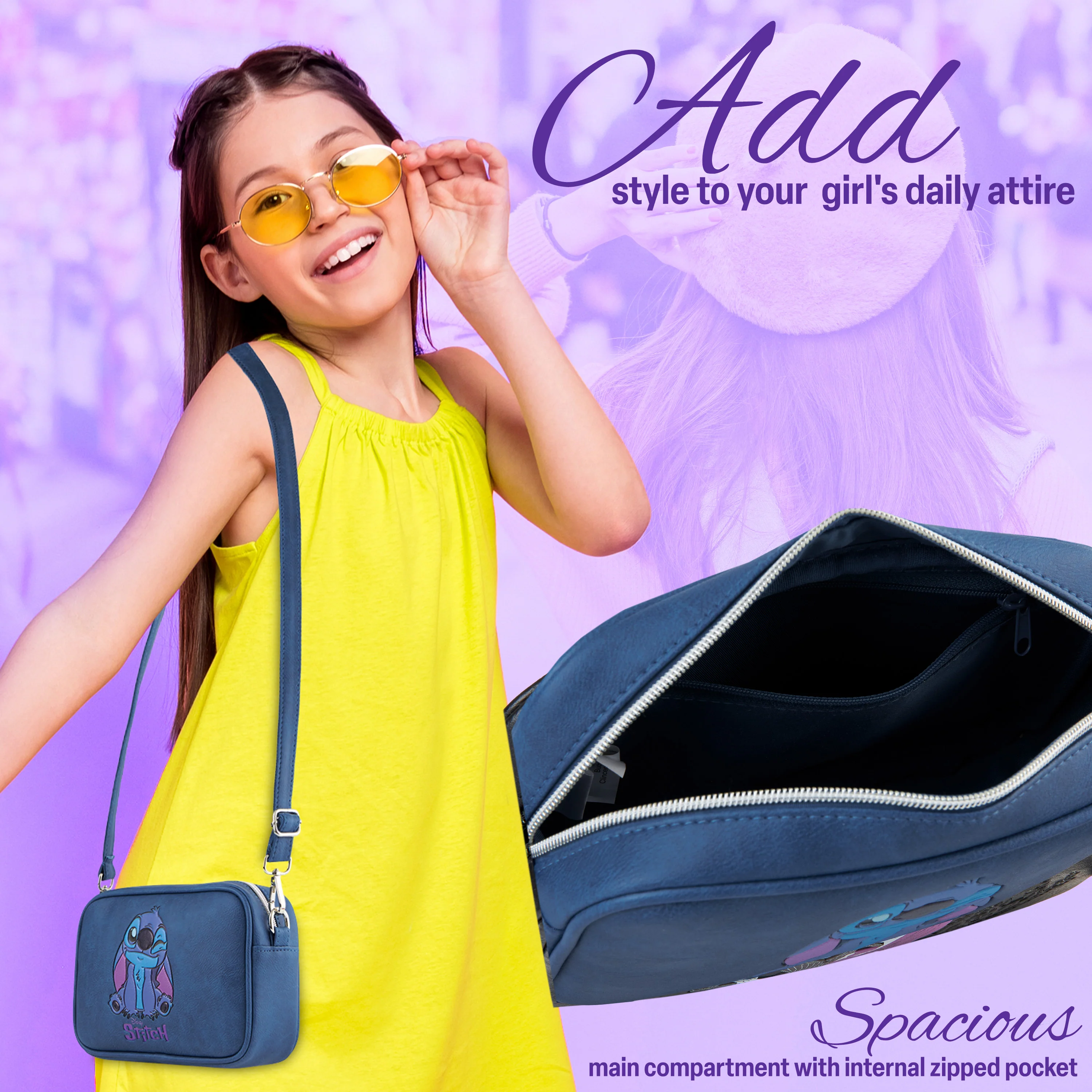 Disney Girls Handbag, Shoulder Bag with Adjustable Strap - Gifts for Girls - Image 10